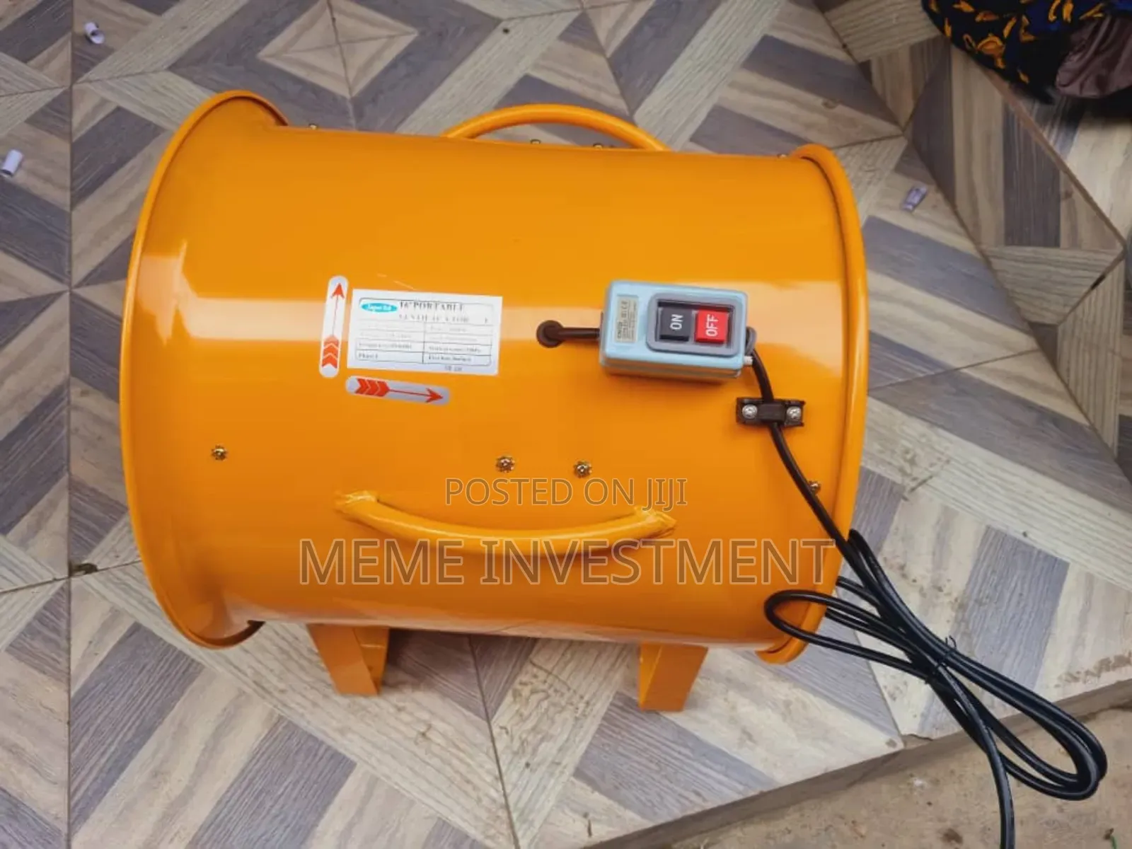 Portable Blower 450mm Single Phase High Speed