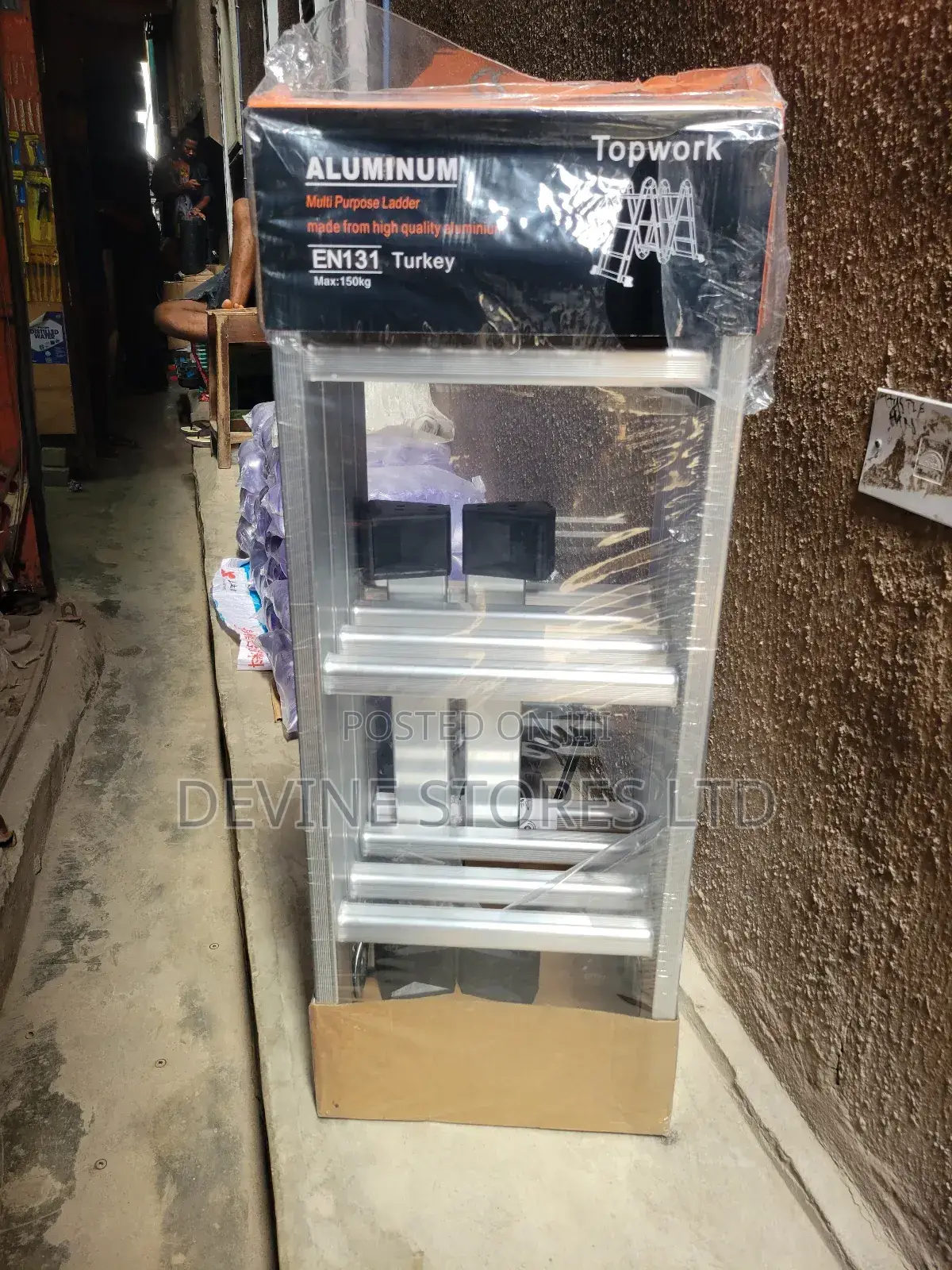 4x3 Aluminum Foldable Ladder(12 Steps)