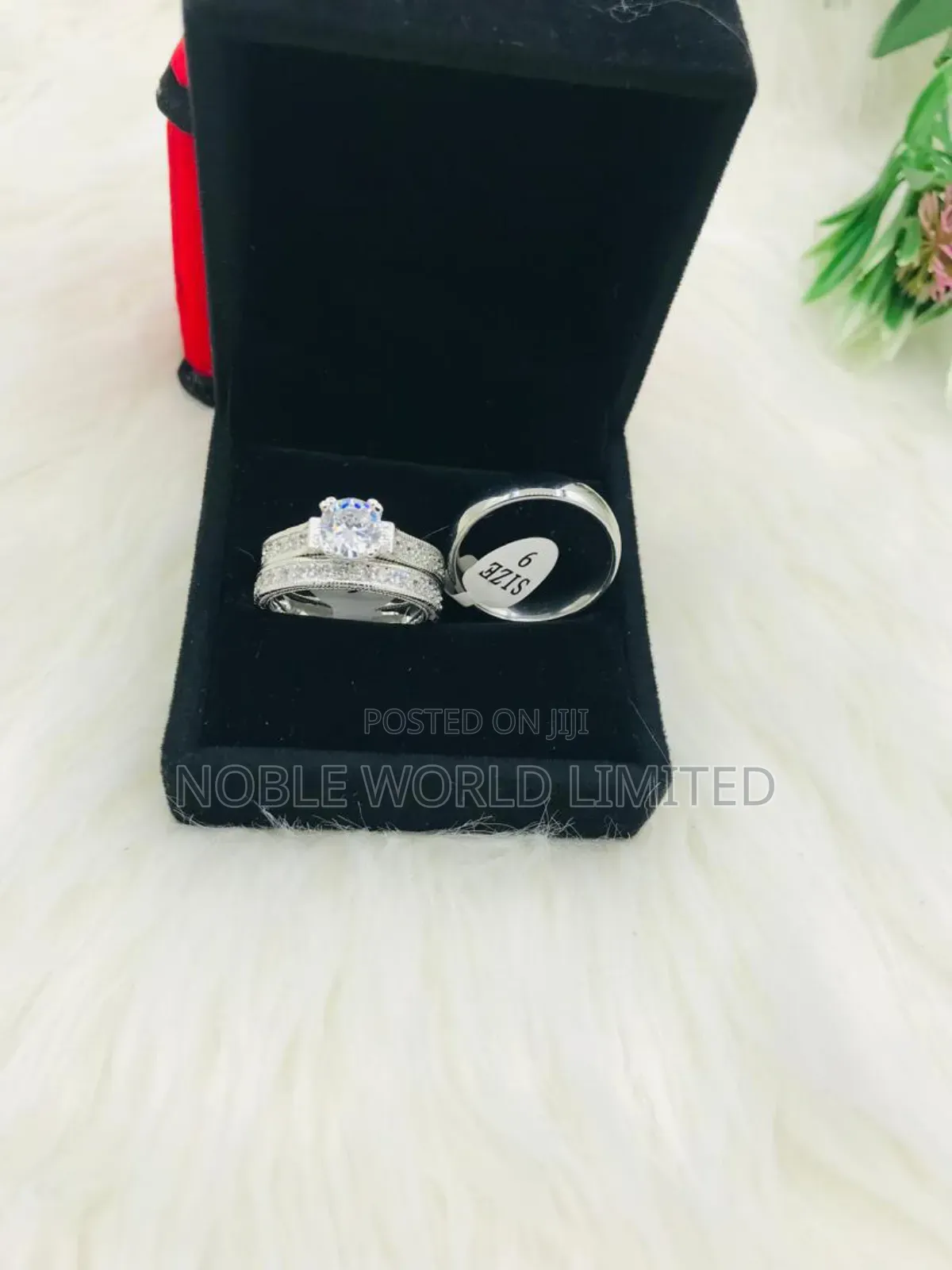 Modern Zirconia Silver Wedding Rings Cka 7g