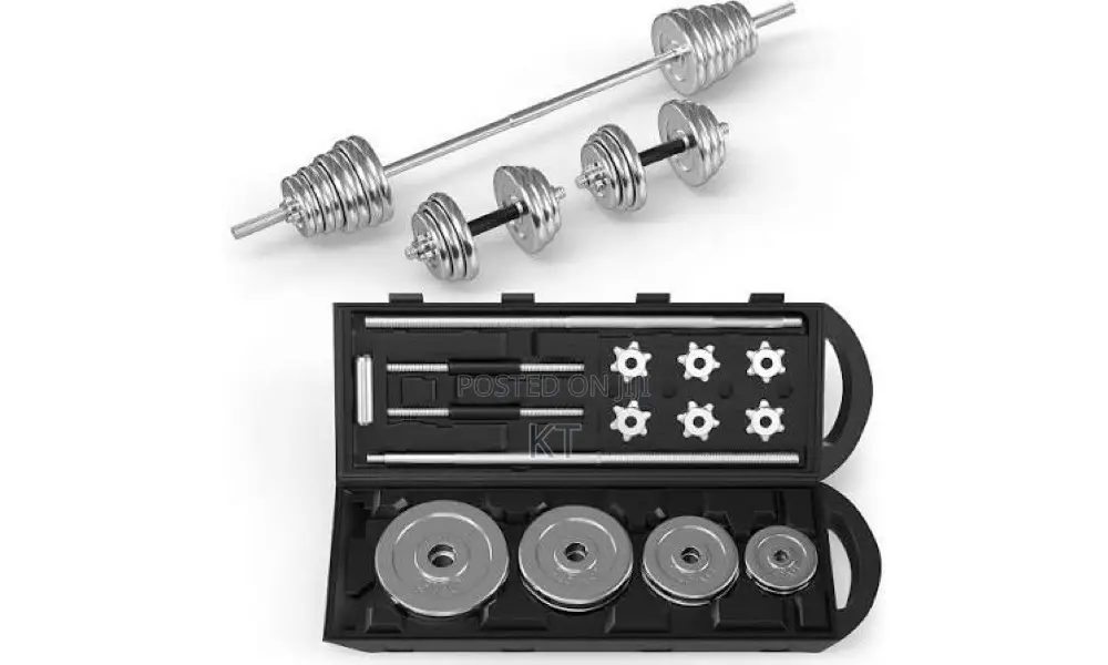 50kg Adjustable Chrome Dumbbell Set