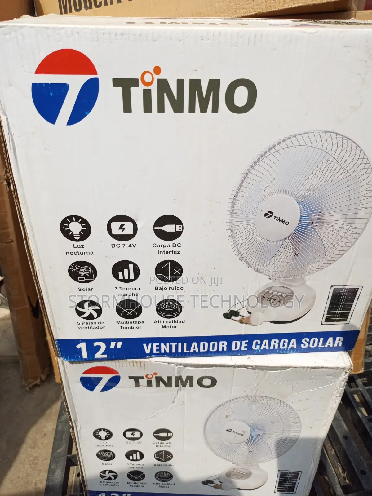 Standard Solar Rechargeable Table Fan