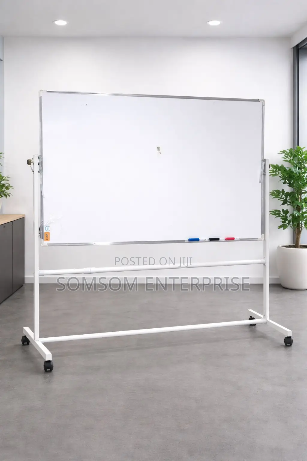 Magnetic Whiteboard With Stand 120x90cm