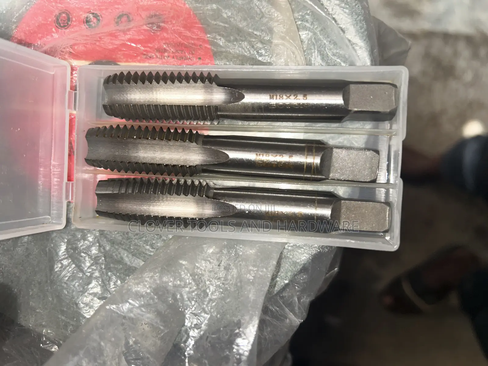 Set of M18 X 2.5 Metric Hand Tap