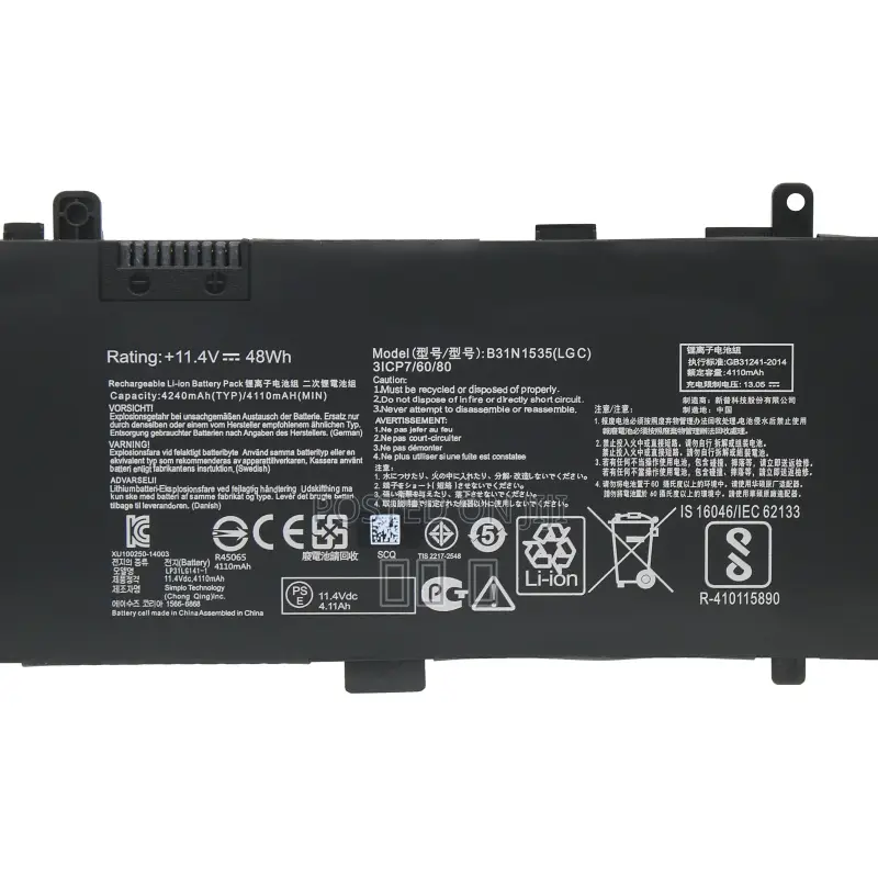 B31n1535 Laptop Battery for ASUS Zenbook Ux310 Ux310ua Ux310atnya Ux41