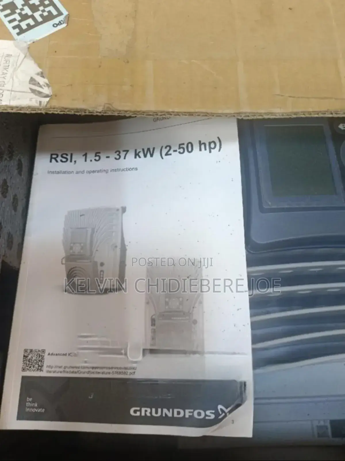 Grundfos Rsi 37 Kw Variable Frequency Drive (Pump Control Unit)