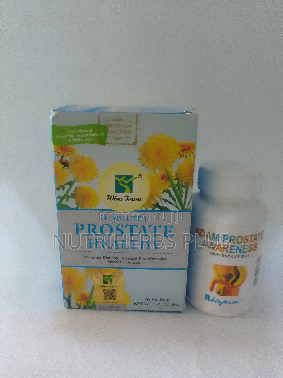 Wins Town Prostate Healthy Tea+ Aloe Ferox Adam Prostate Awareness