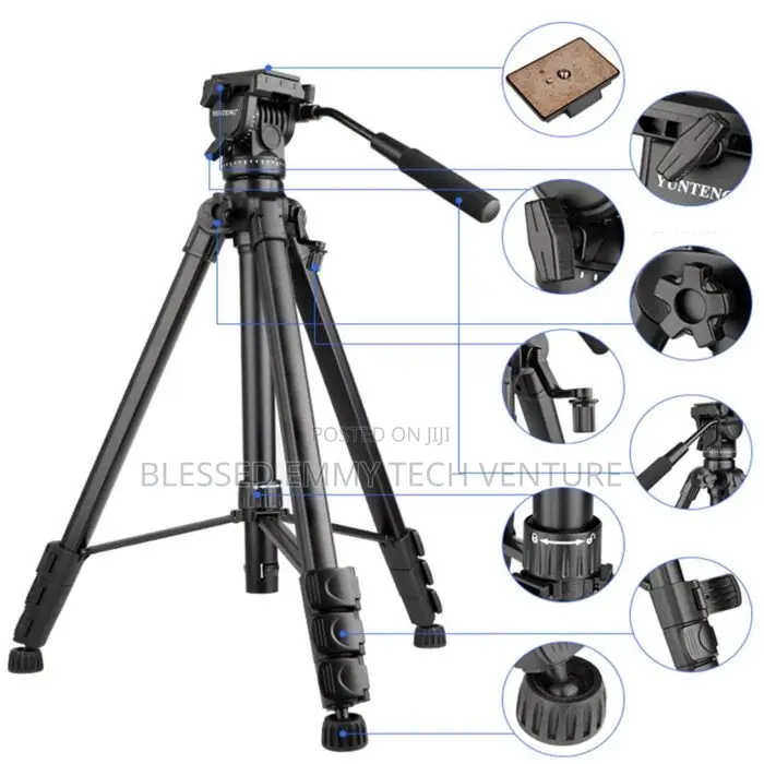 Yunteng VCT-999 Professional Aluminum Alloy DSLR Camera Tripod