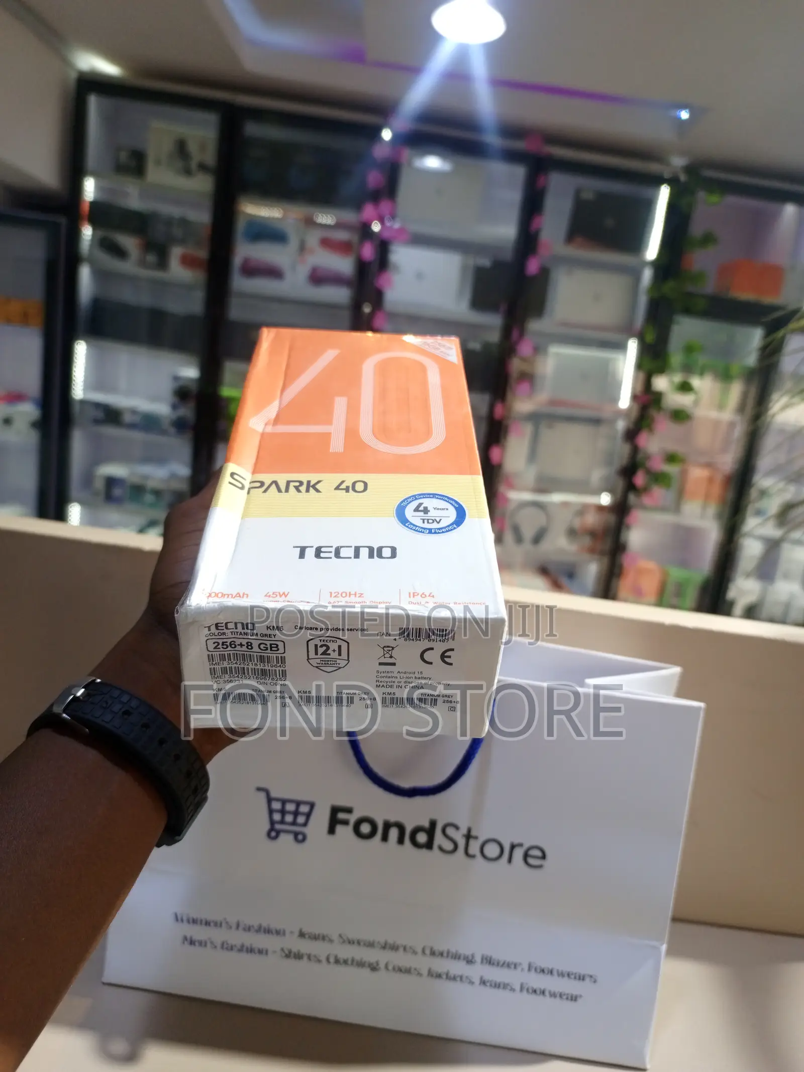 New Tecno Spark 40 256 GB Black