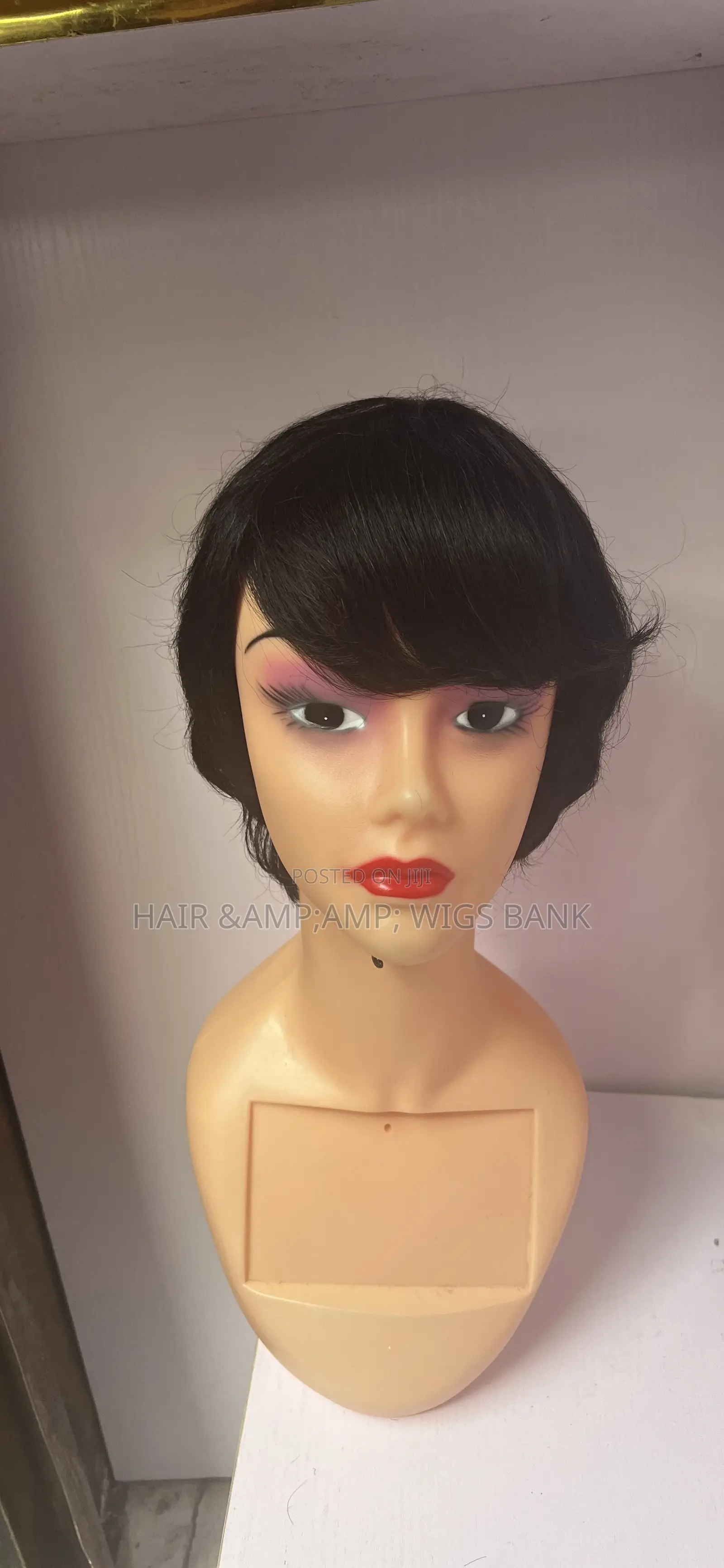 Skull Cap Pixie Cut Fringe Human Hair Wig