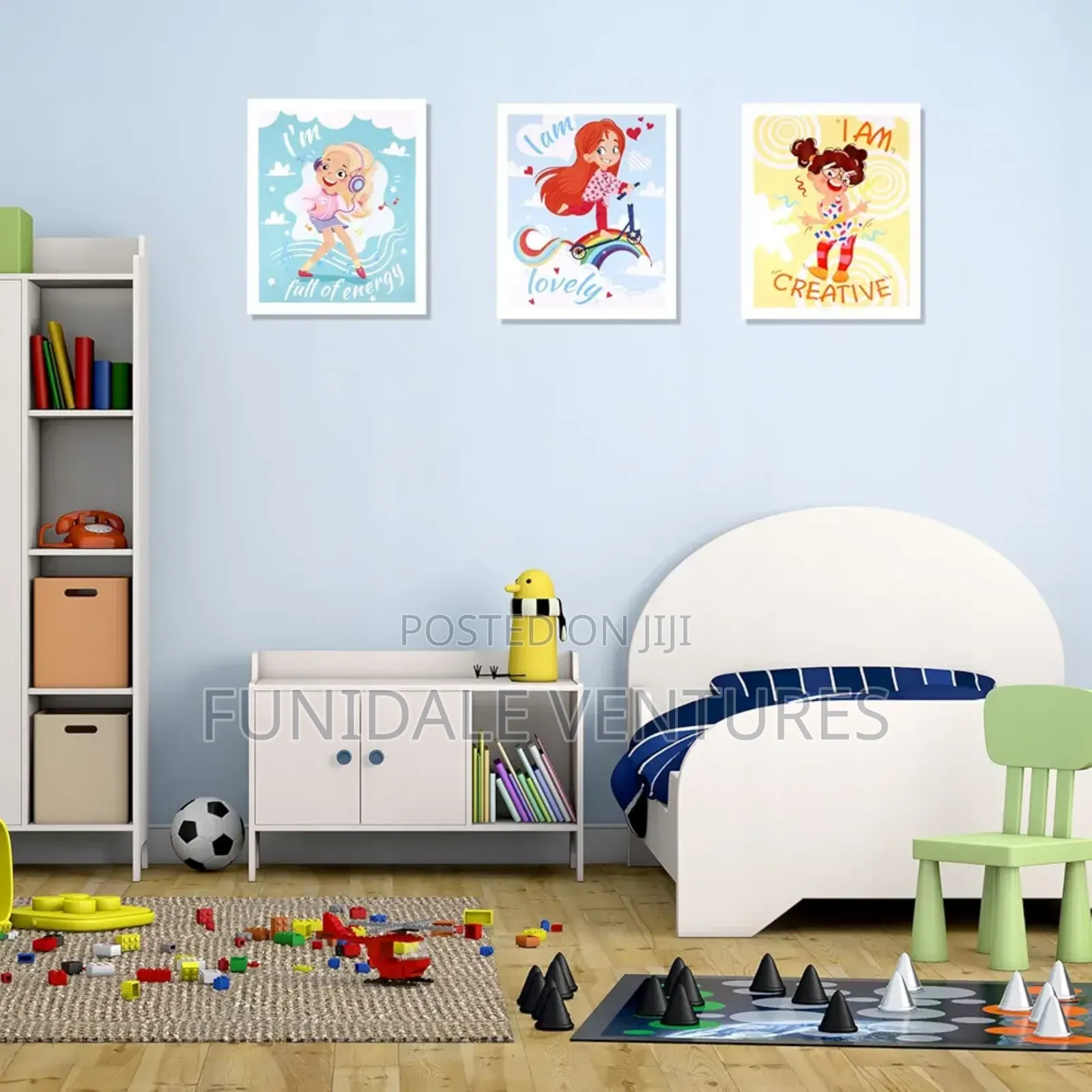 6 Girls Motivational Vinyl Poster Decor