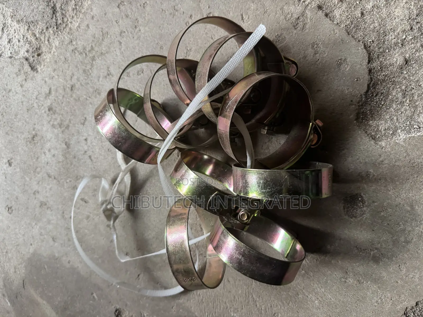 Heavy-Duty Zinc-Plated Steel Hose Clamps.