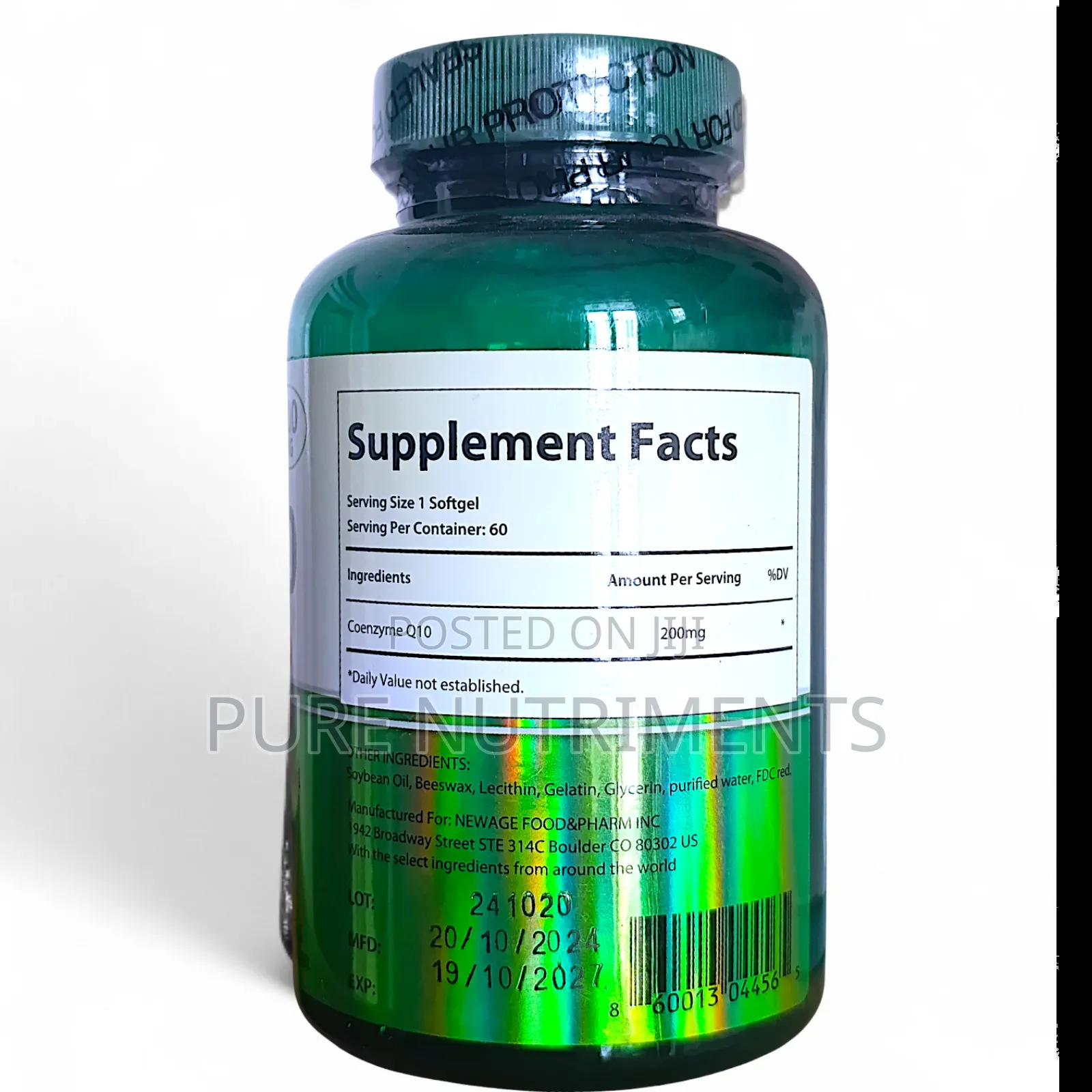 New Age Coq10 200mg 60 Softgels for Heart Health