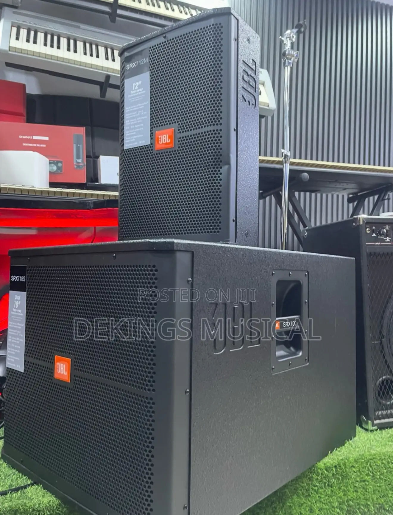JBL Srx712m Floor Monitor - JBL Srx718s Single Subwoofer