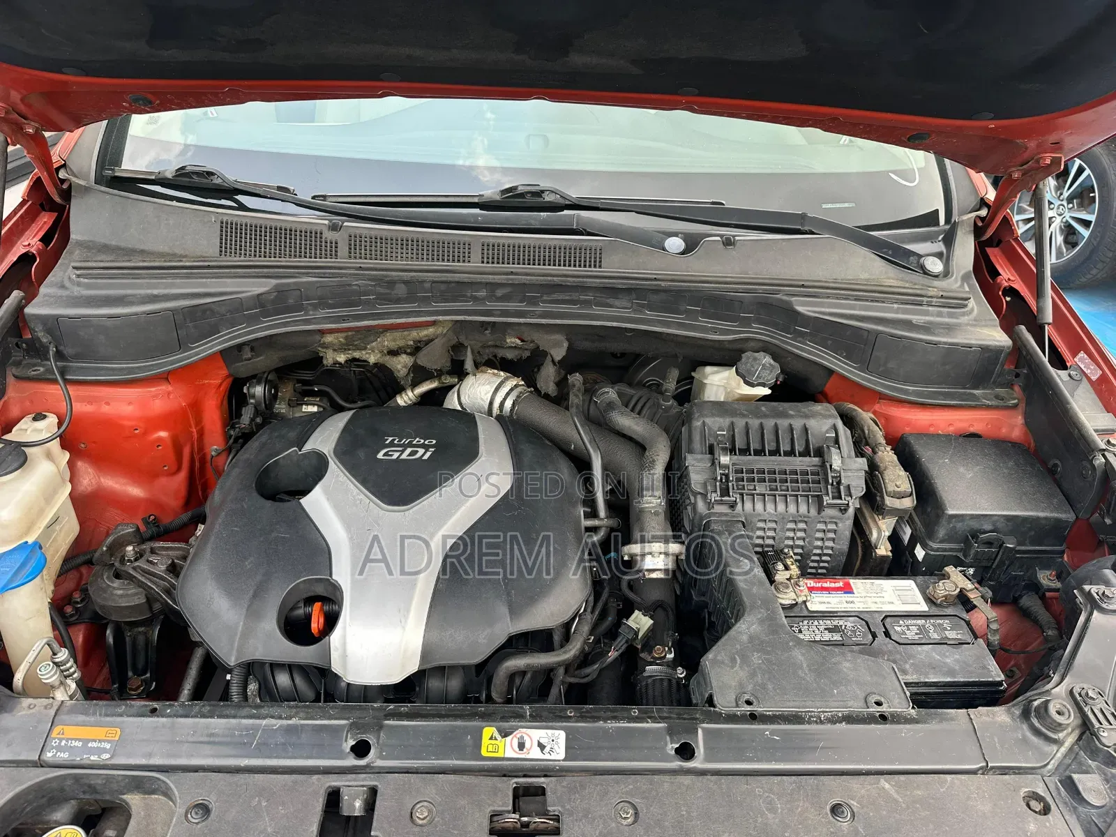 Hyundai Santa Fe Limited 4dr SUV AWD (3.3L 6cyl 6A) 2014 Orange