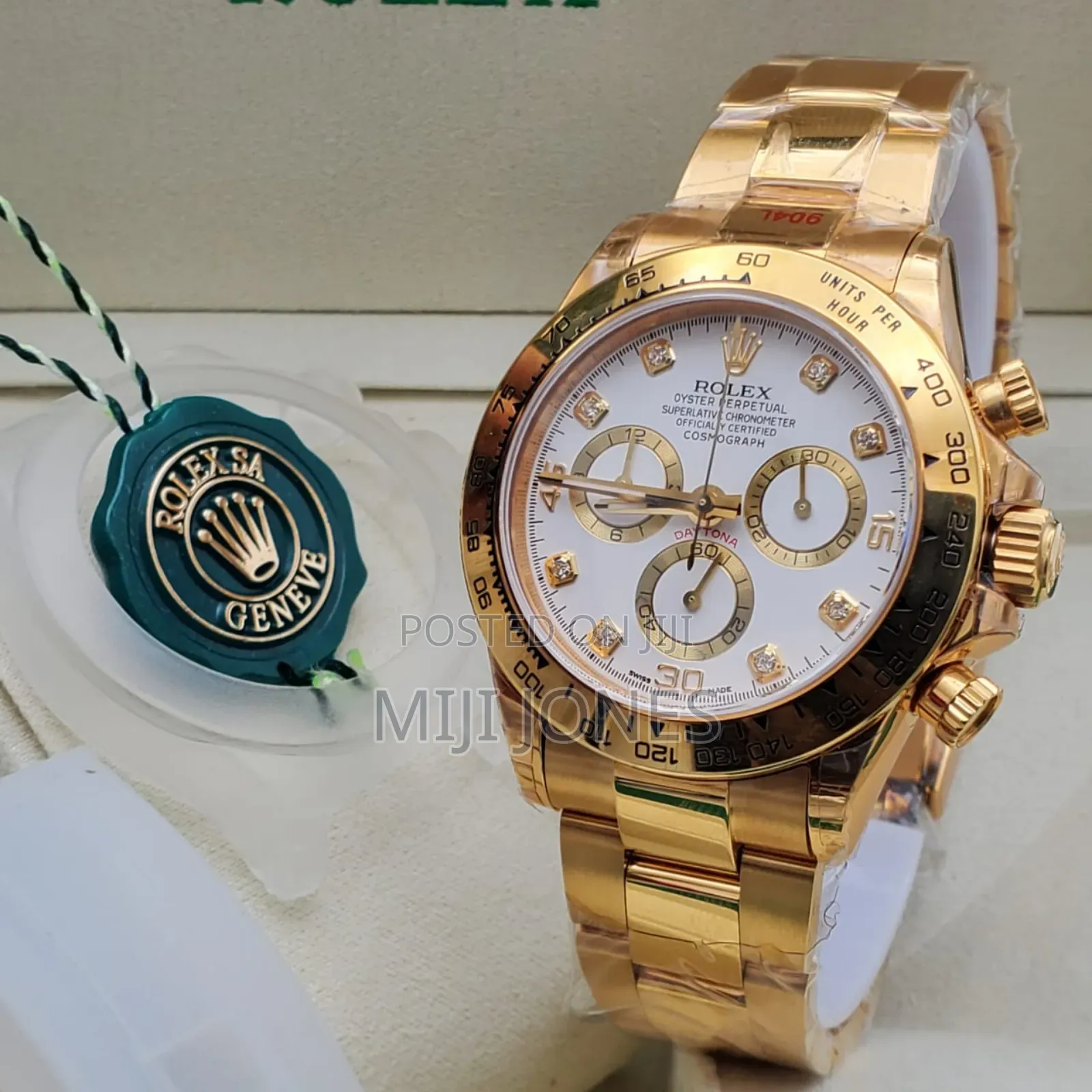 Luxury Oyster Perpetual Superlative Chronometer White Dial Gold Watch
