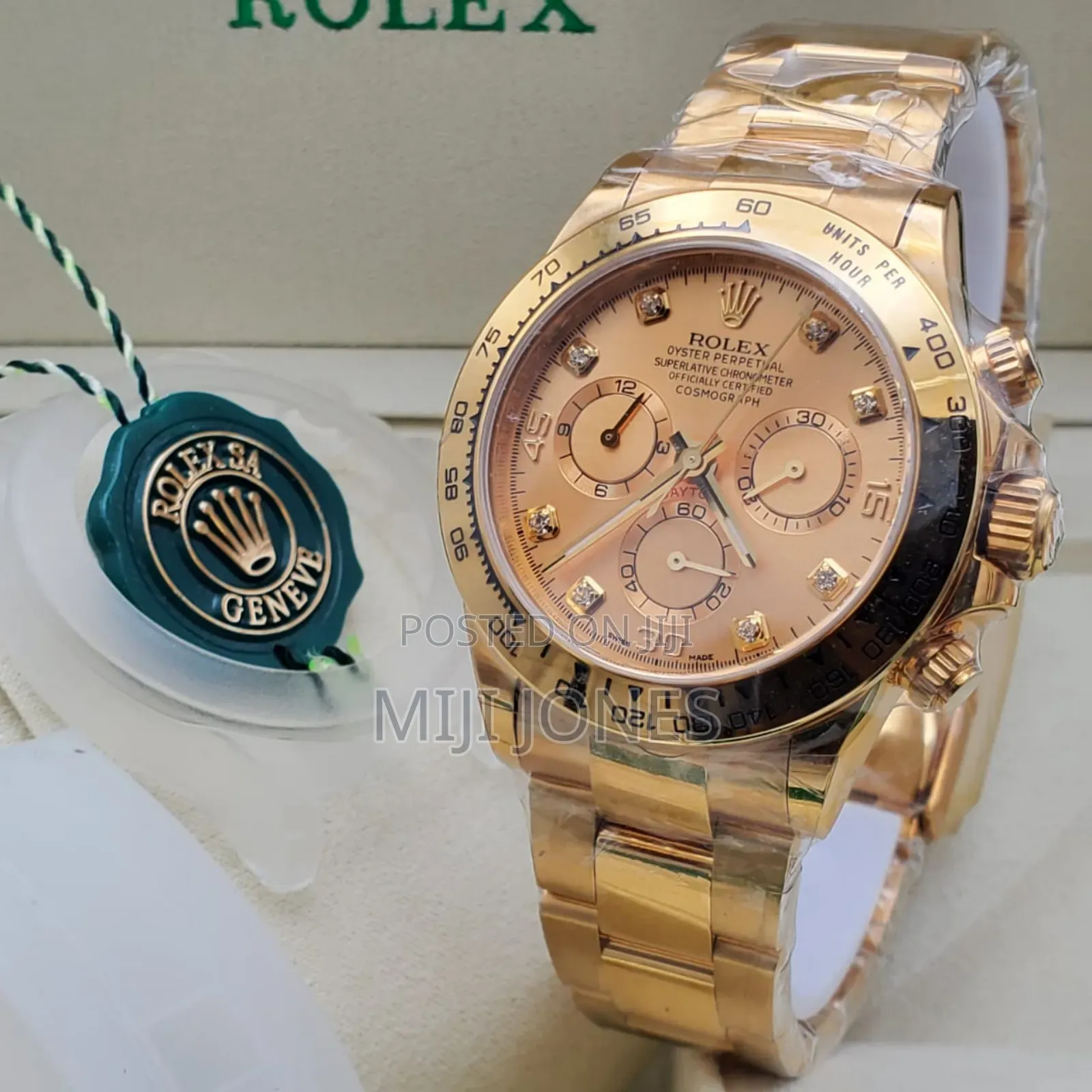 High-end Oyster Perpetual Superlative Chronometer Gold Dial Watch*