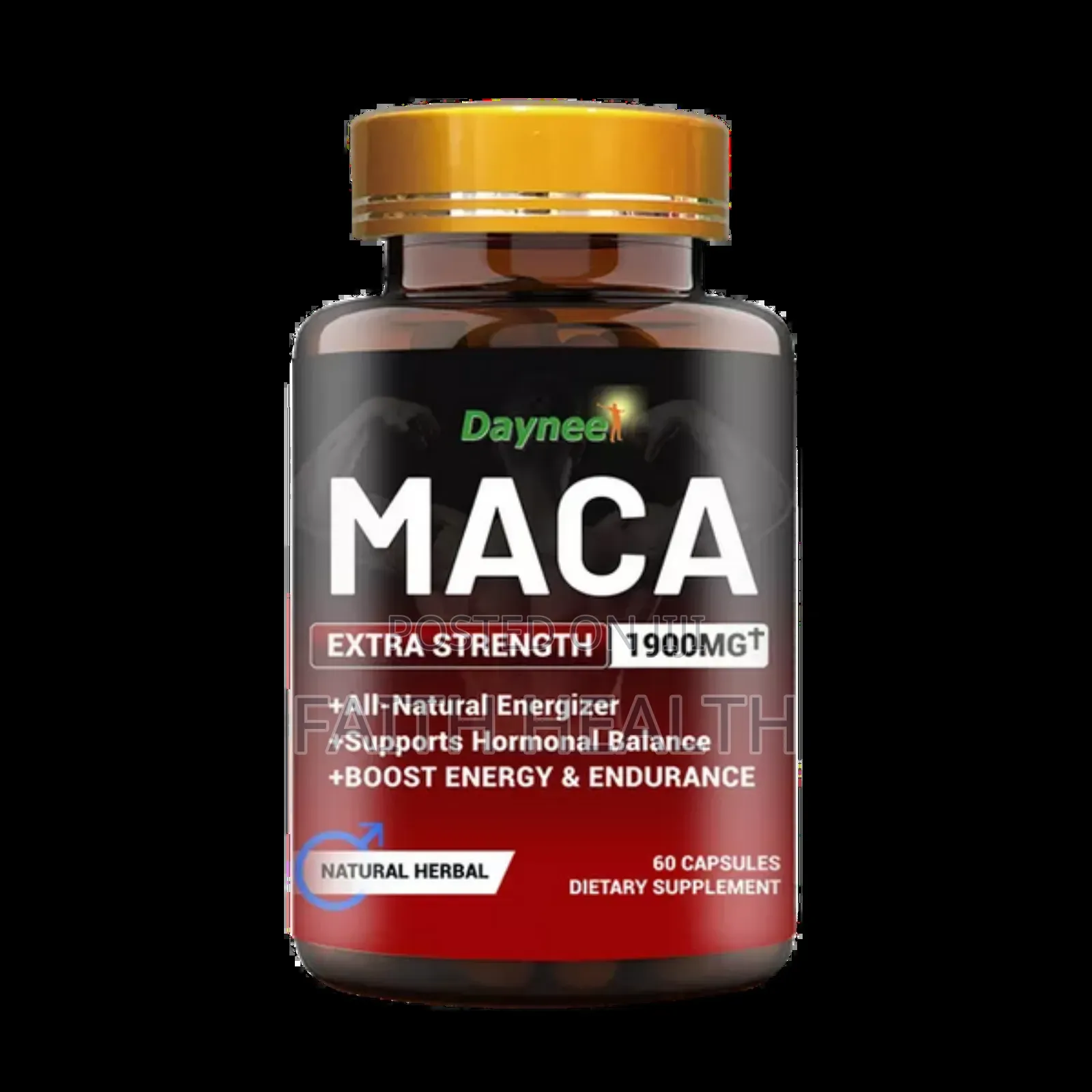 Maca Capsule for Men (1900mg) | Dietary Supplement for Man Power,