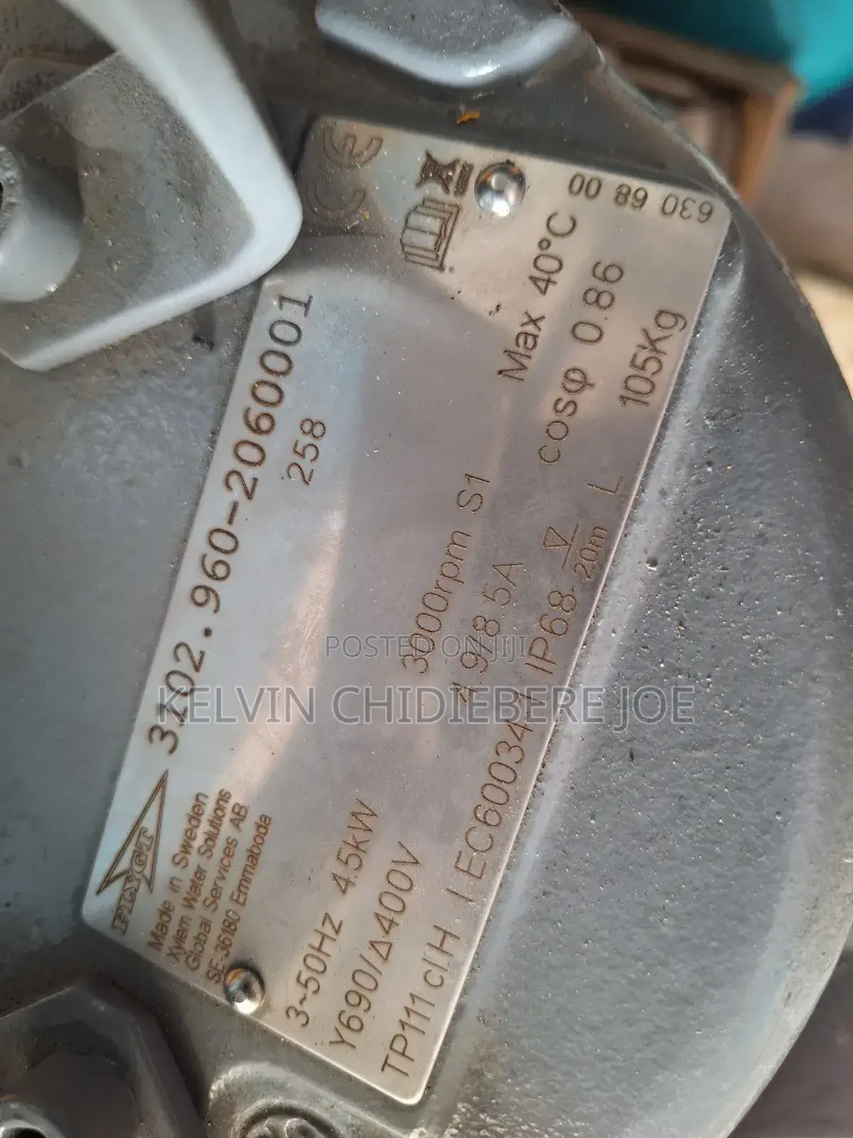 Flygt 4.2 Kw Heavy-Duty Sewage Pump