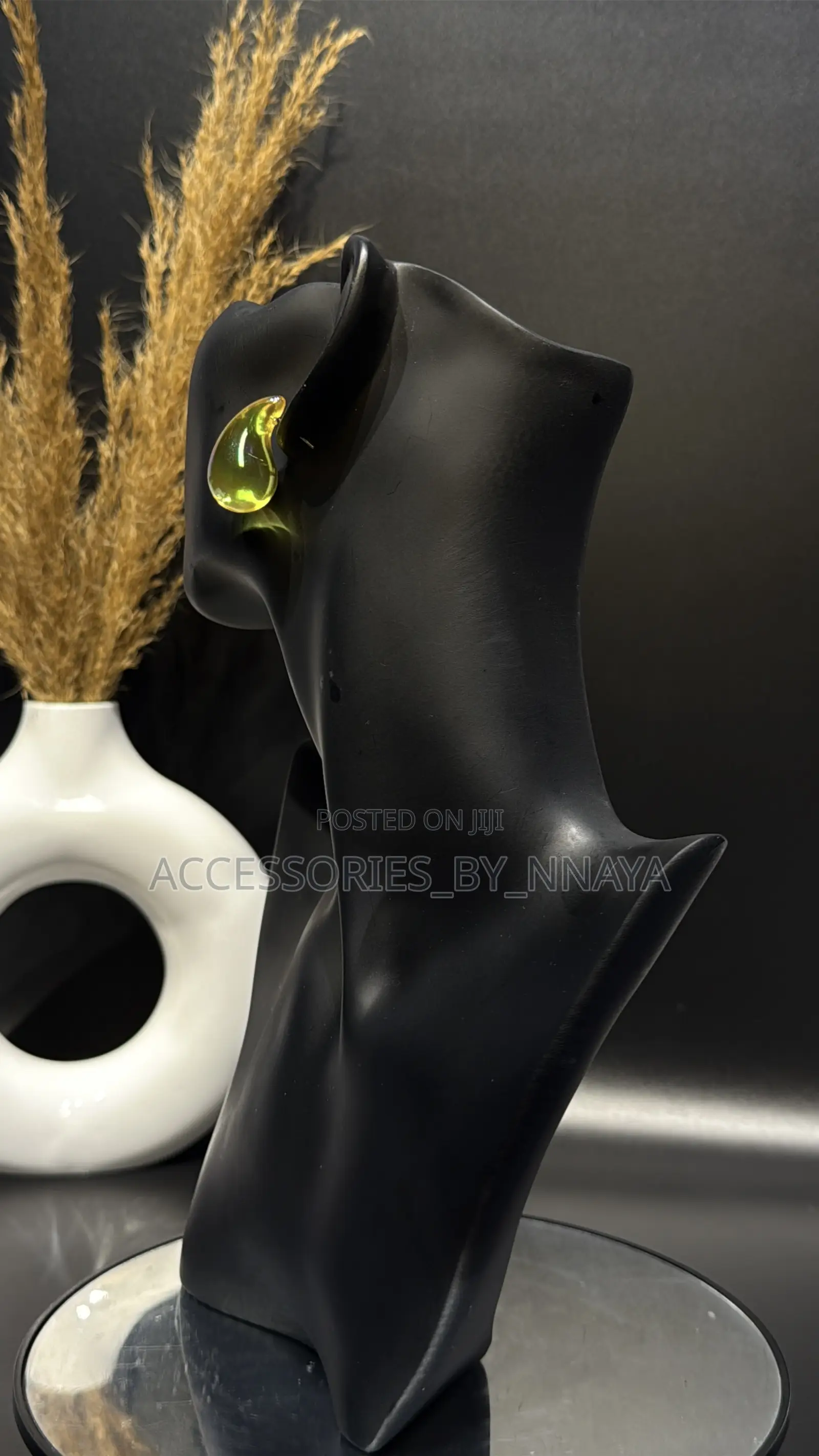 Yellow Hoop Earrings