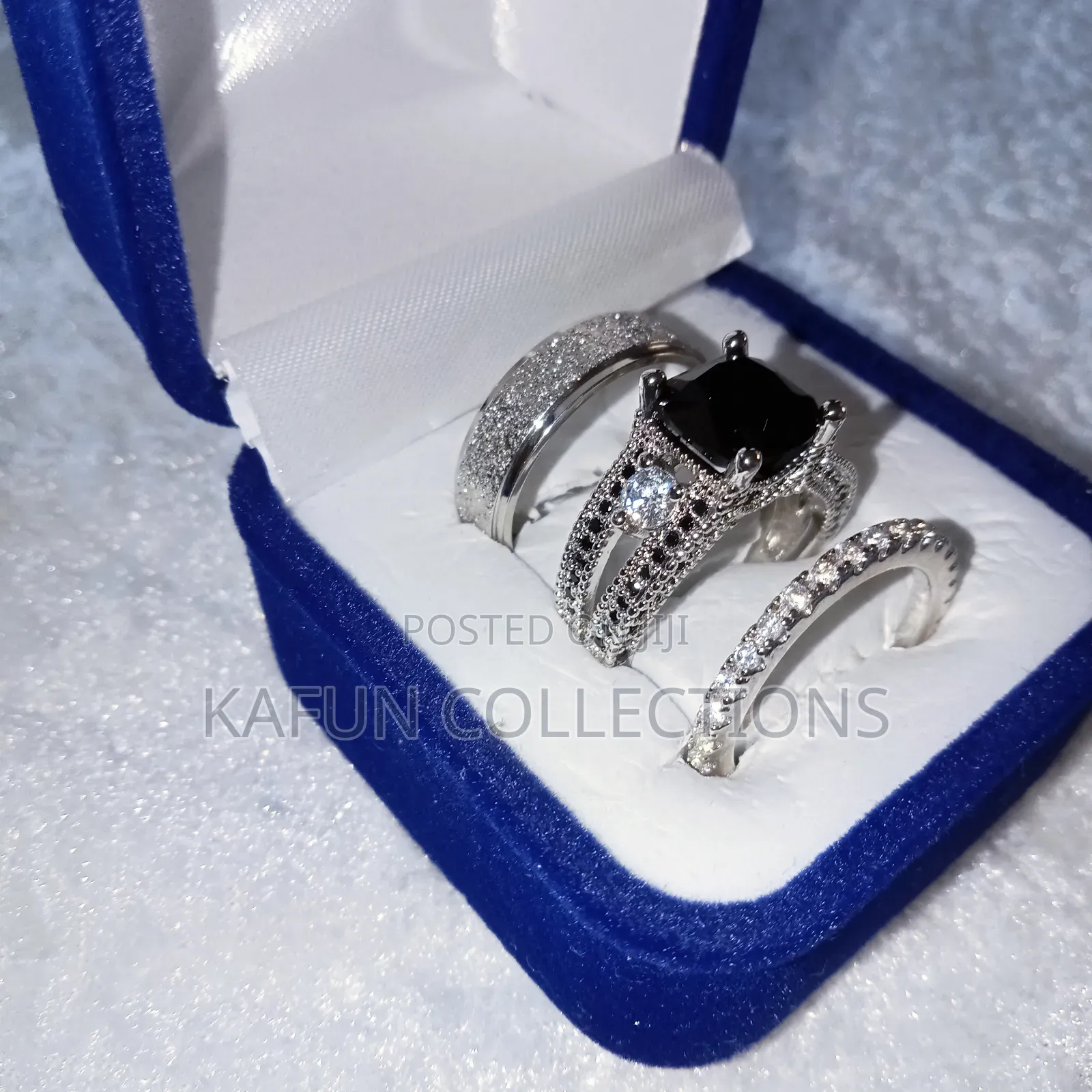 Non-fading Titanium Steel And 18kgp Couples Ring Set