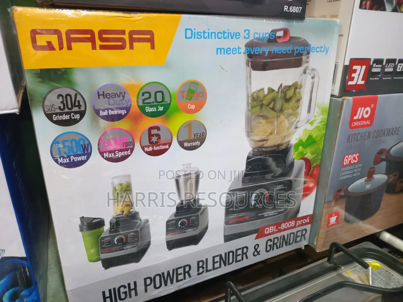 Qasa High Power Blender Grinder Blender 8008 Pro 4