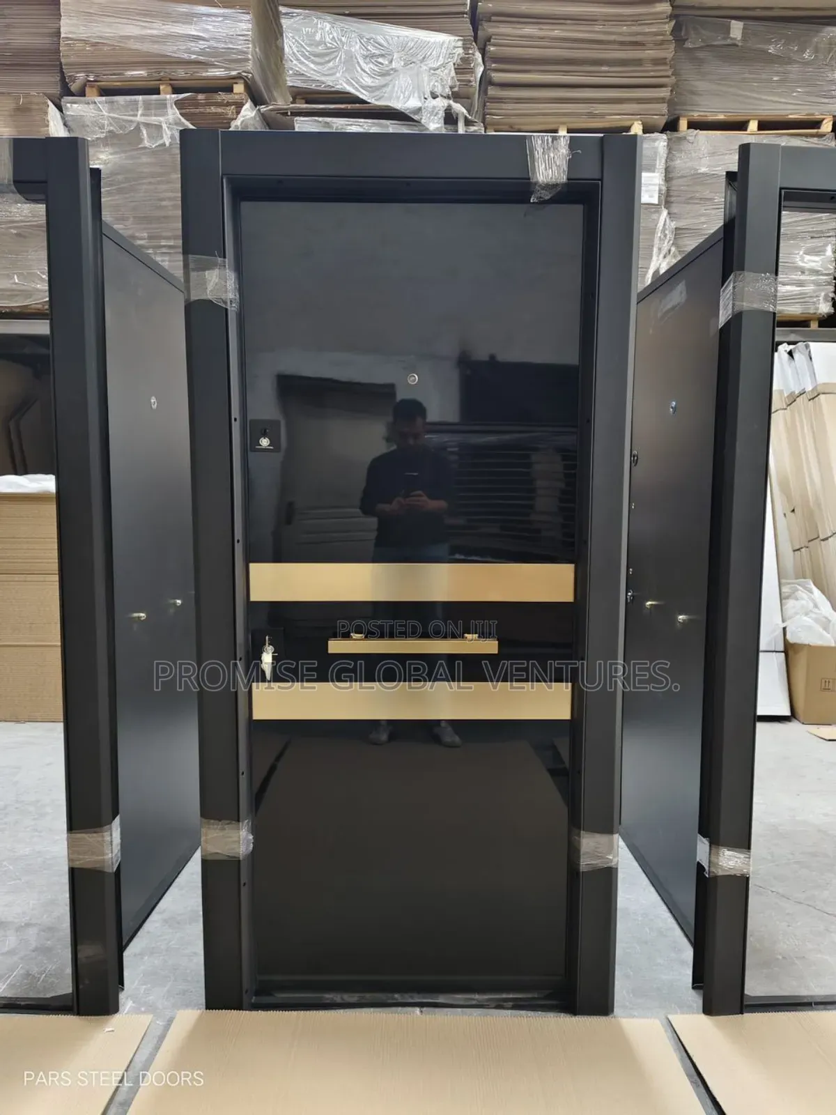 3ft Black Turkey Door