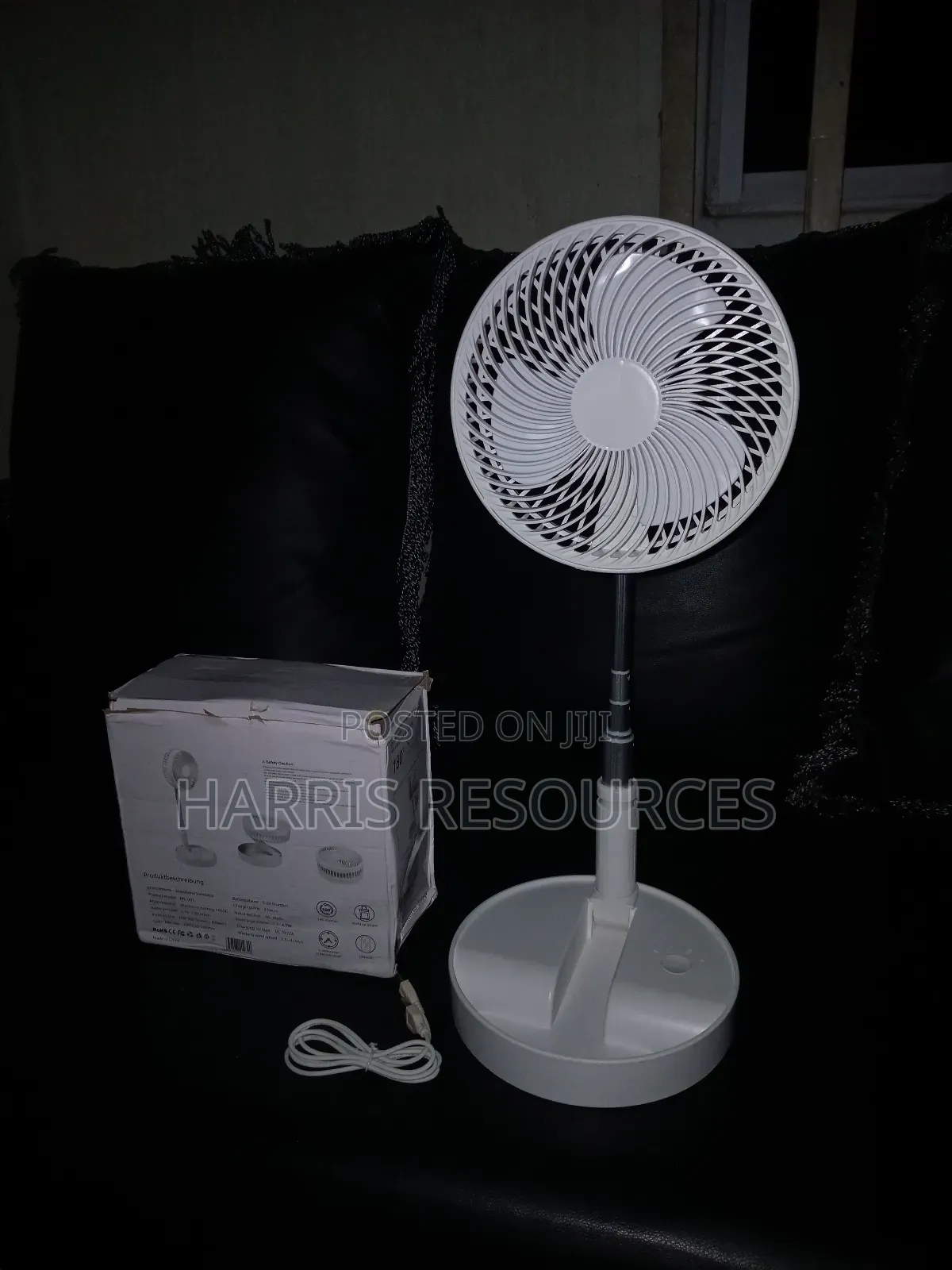 Rechargeable Fan Usb Folding Telescopic 7.7 Inch