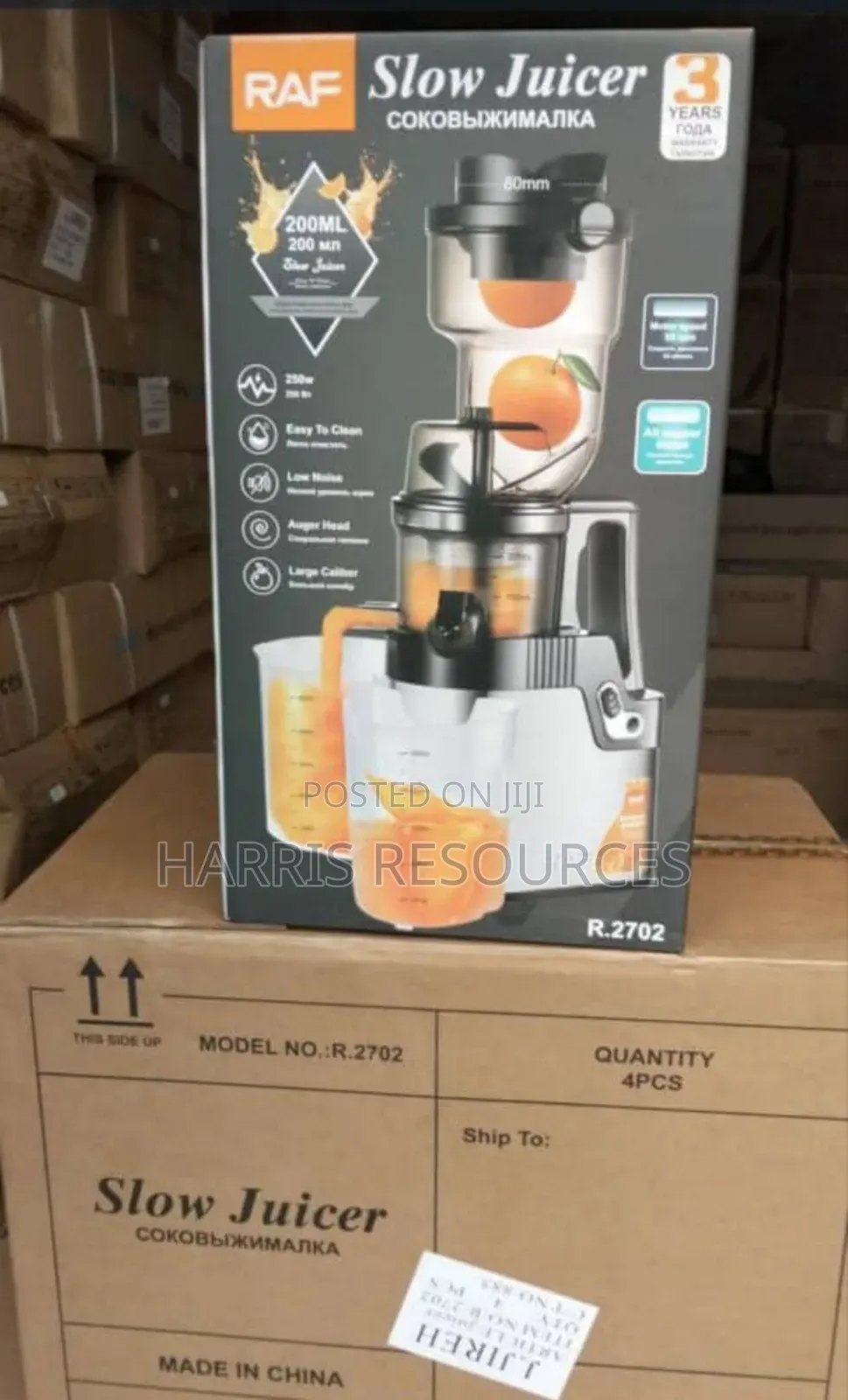 Raf Slow Juicer 200ml and 250w