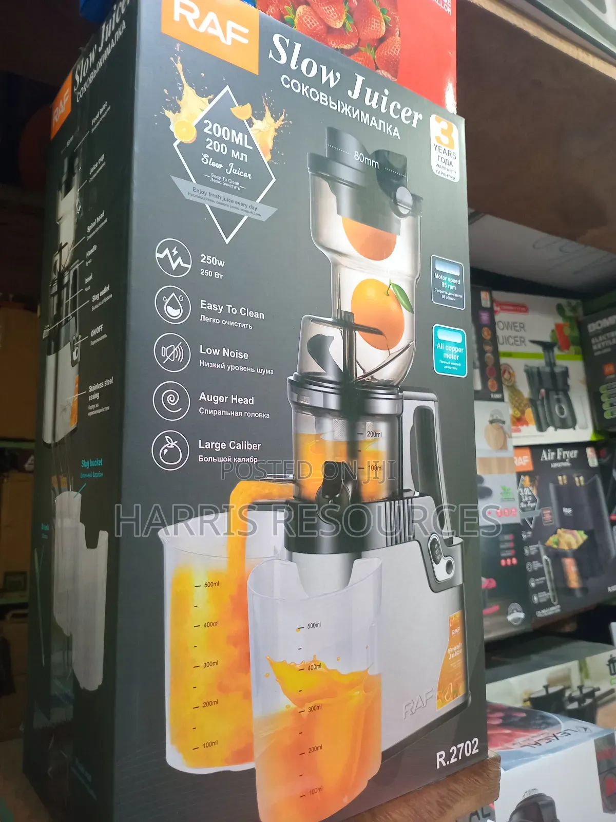 Raf Slow Juicer 200ml and 250w