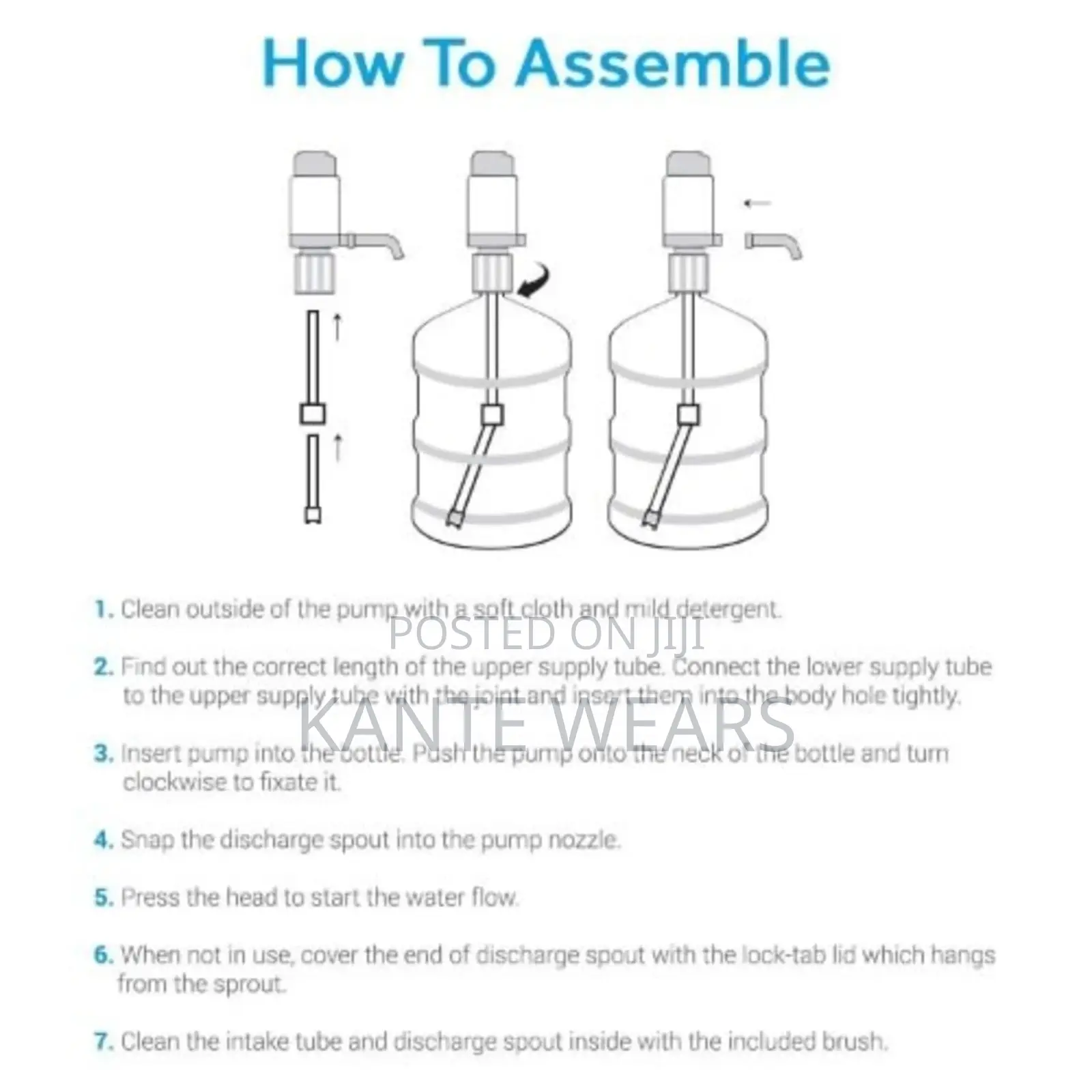 Plastic Hand Press Manual Water Pump Dispenser