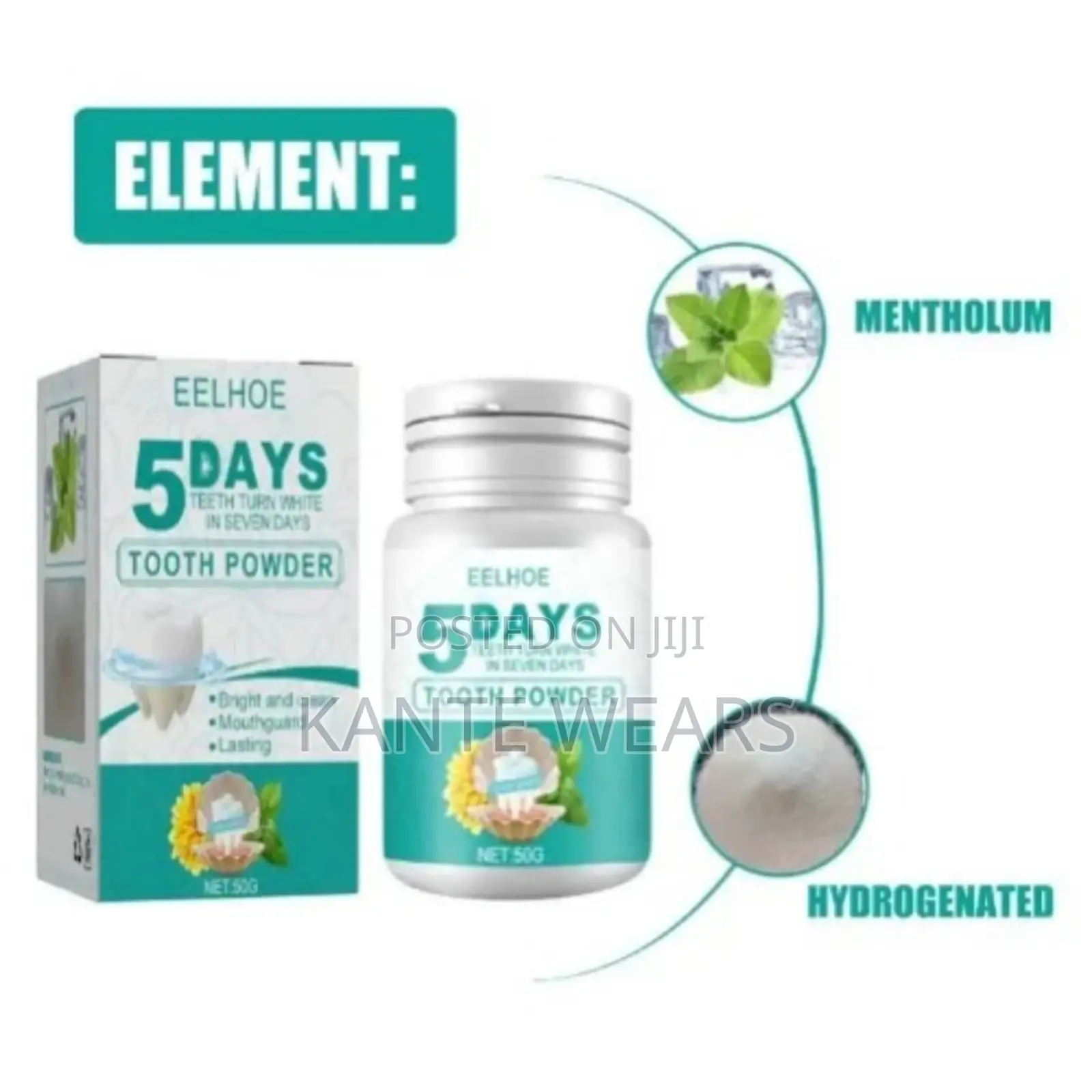 5 Days Tooth Powder Teeth Whitening Kit -50g