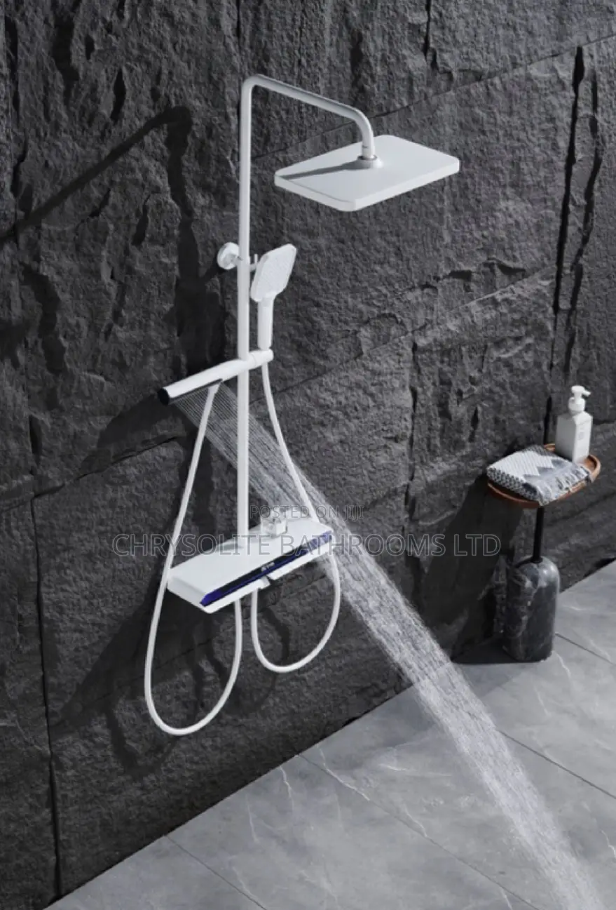 White Executive Shower Mixer