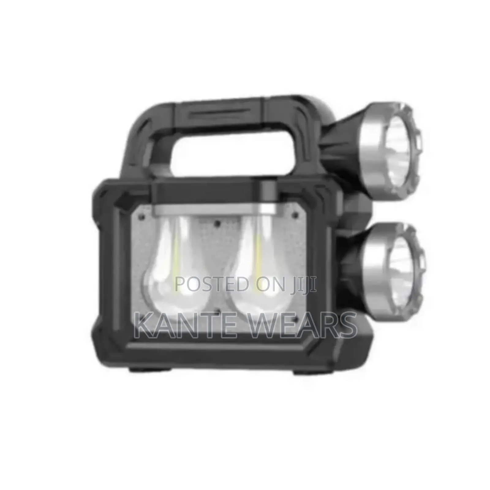 Double Bulb Torch Light Solar Rechargeable Lamp Flashlight