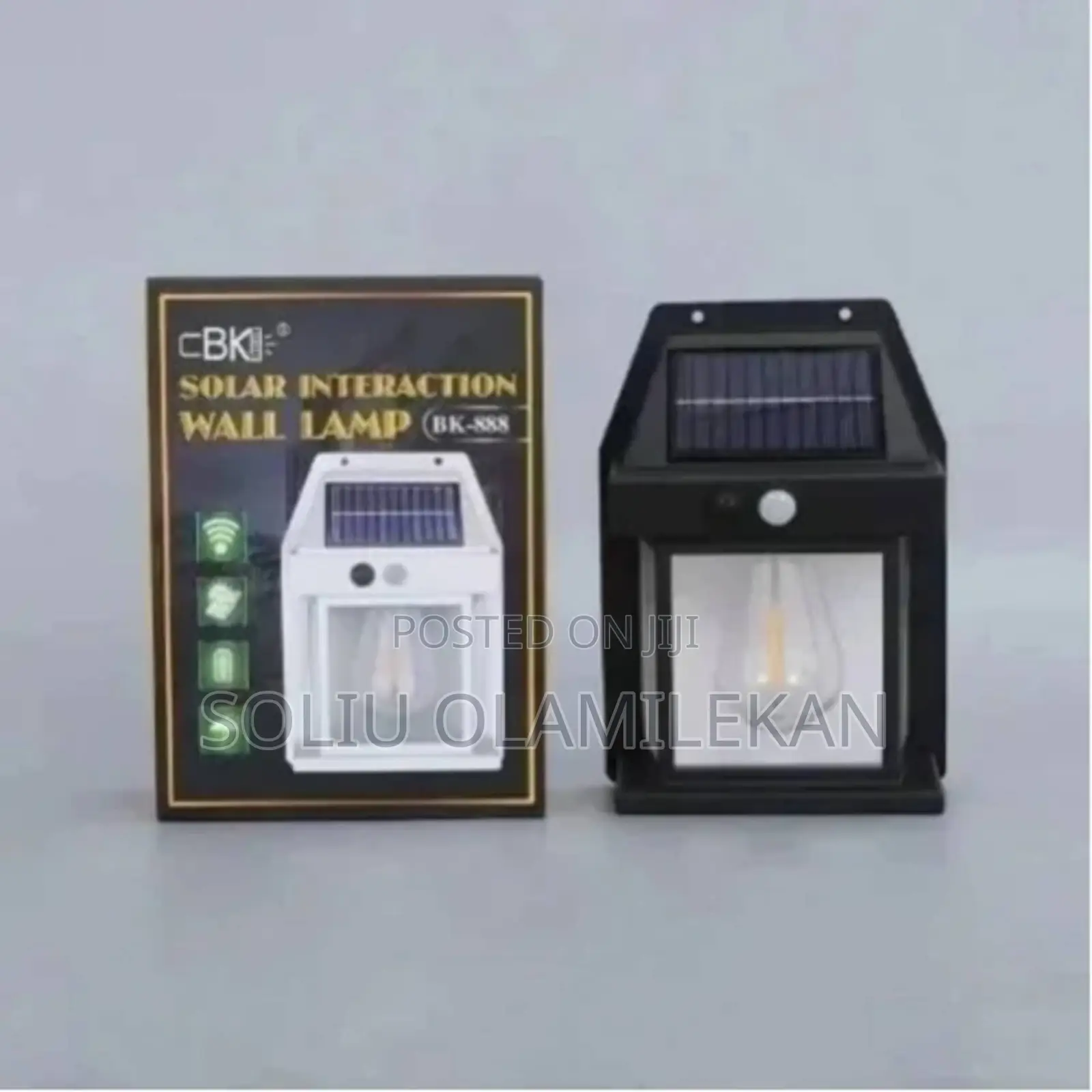 Solar Rechargeable Wall Security Sensor Bulbs