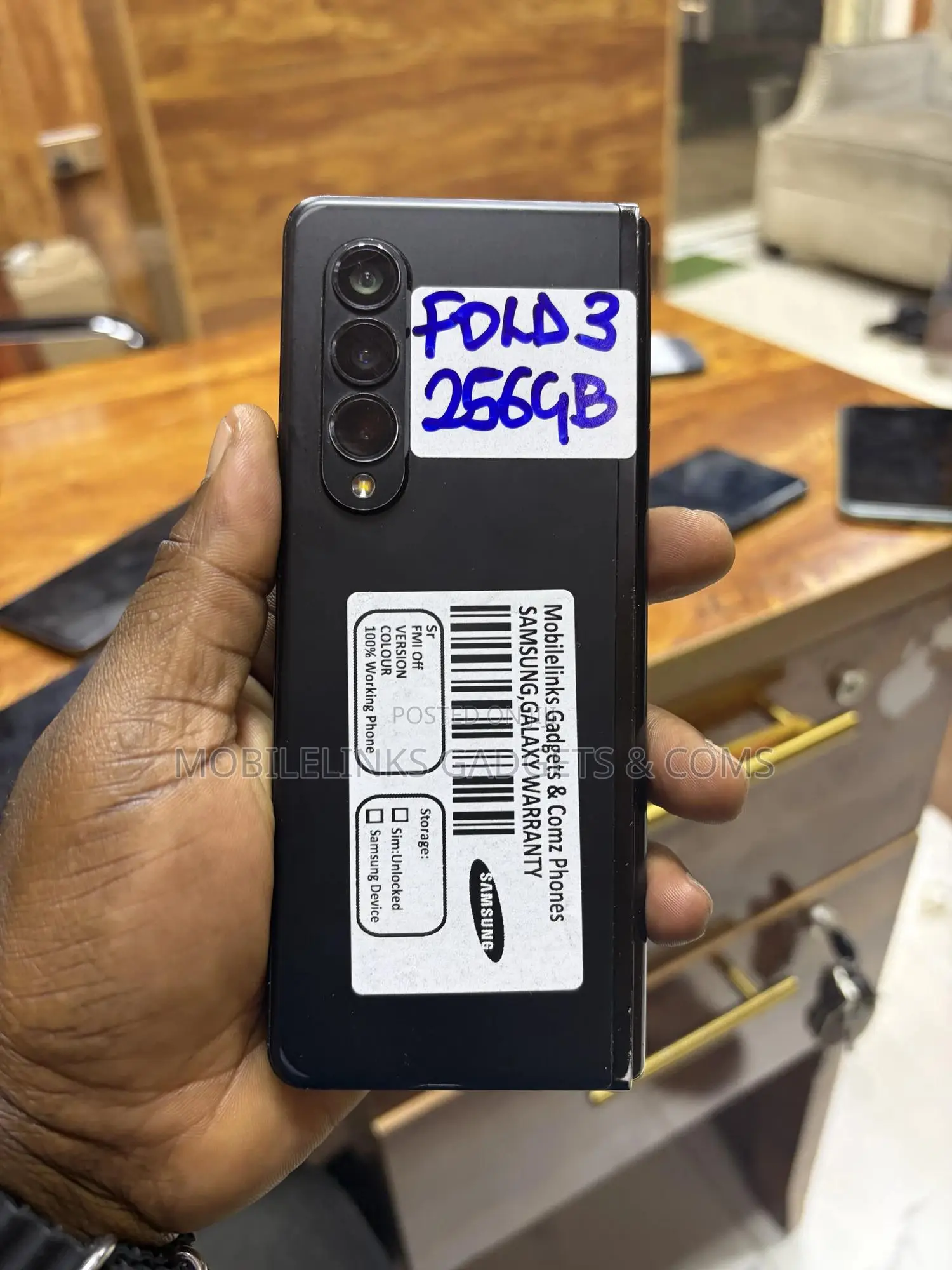 Samsung Galaxy Z Fold3 5G 256 GB Black