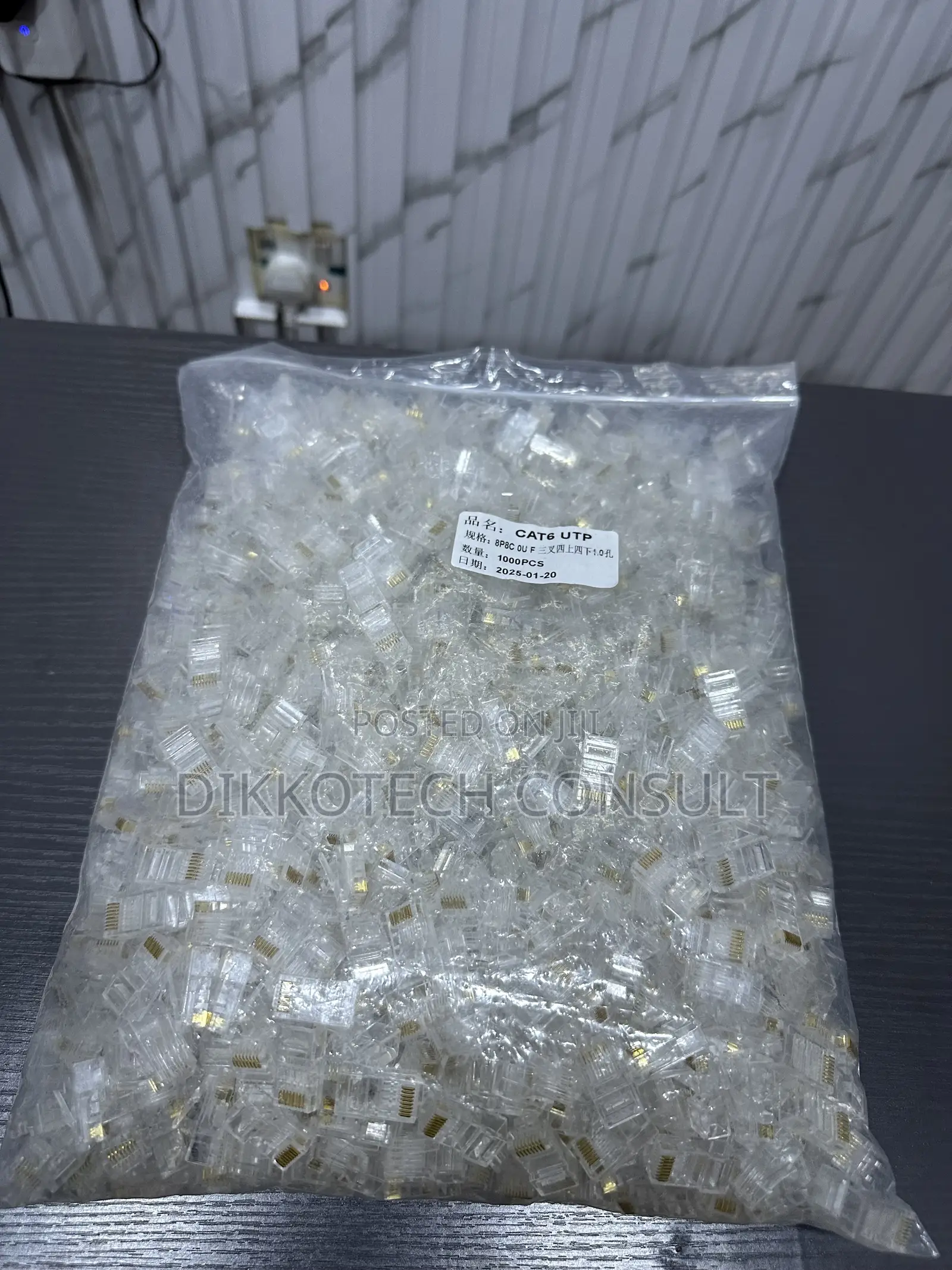 Rj45 Connectors Cat6 Utp 1000 Pieces