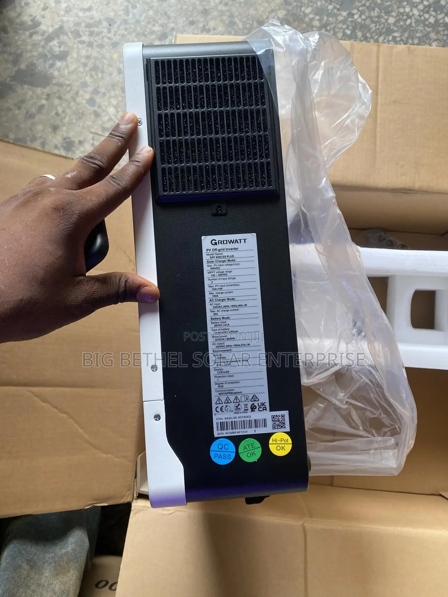 6kva 48v Growatt Solar Hybrid Inverter With Wiffi