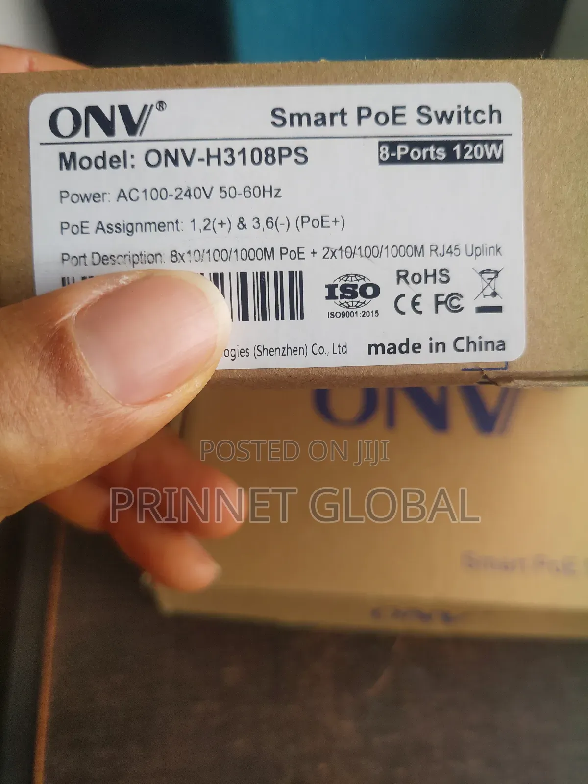 Onv Smart Poe Switch 8ports 120w - H3108ps