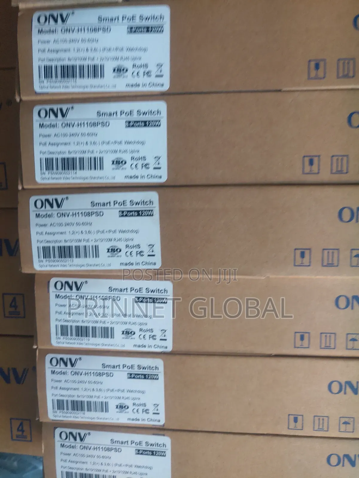 Onv Smart Poe Switch 8ports 120w H1108psd