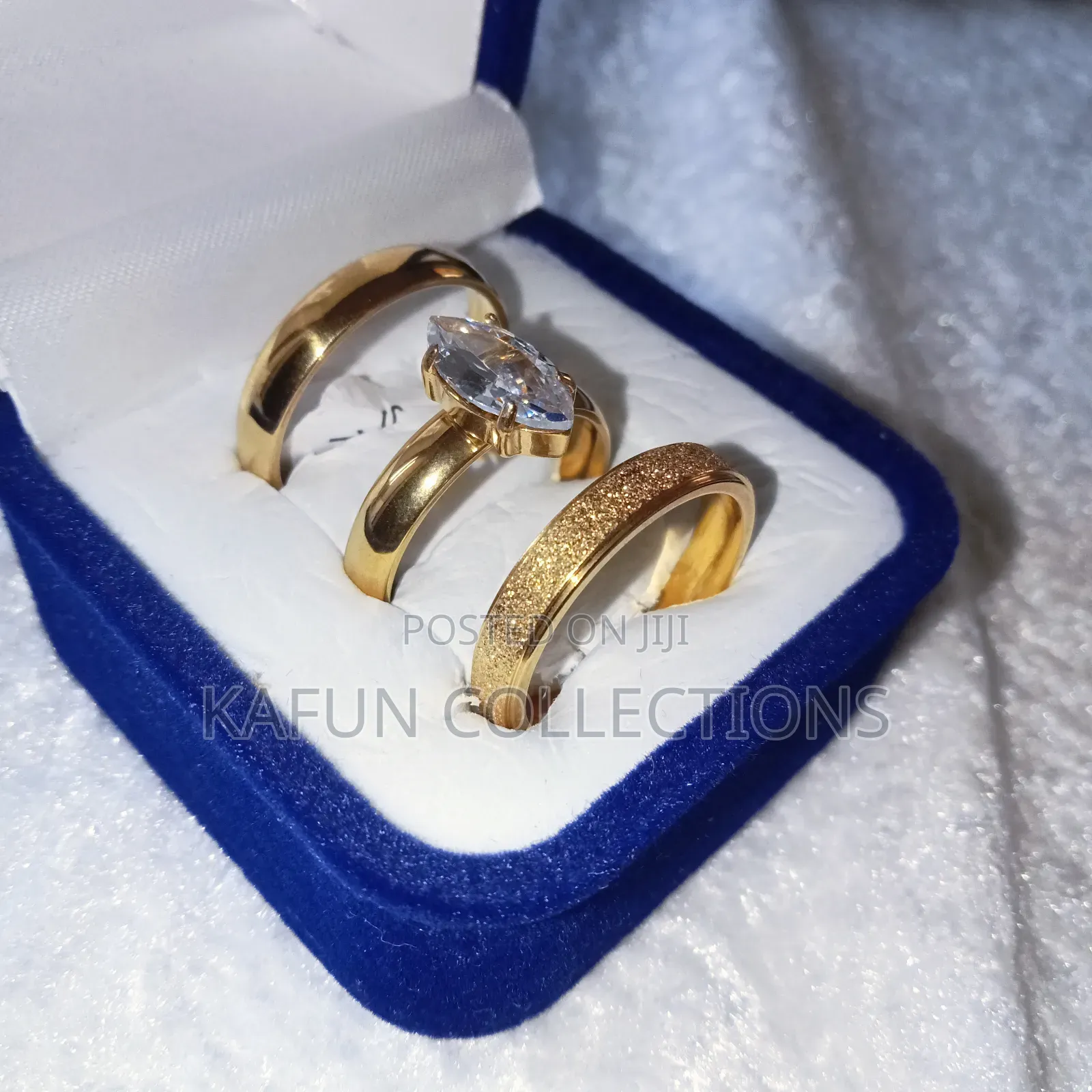 Non-Tarnishing Titanium Steel Wedding Rings Set