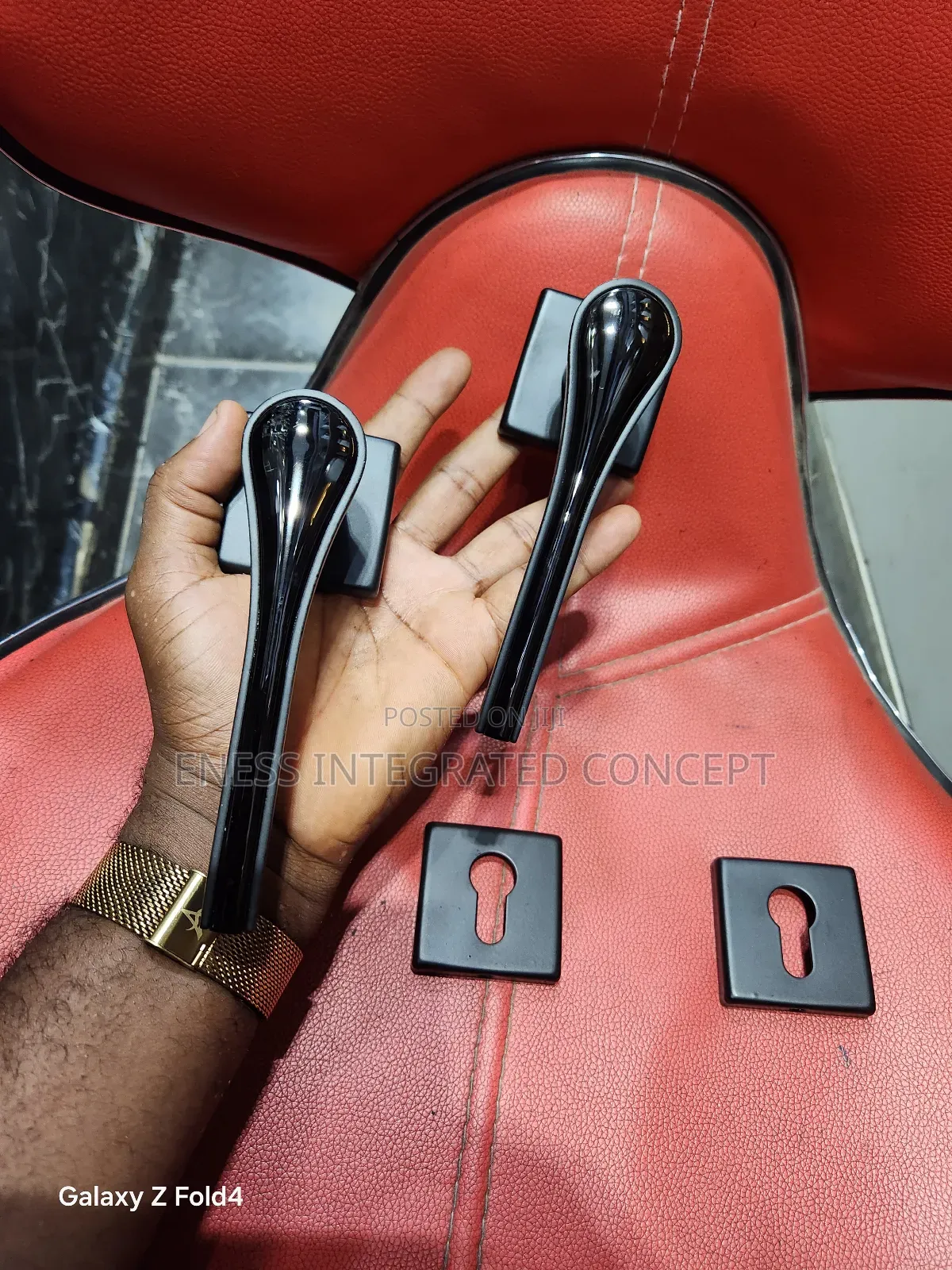 Matte Black And Chrome Black Quality Lock