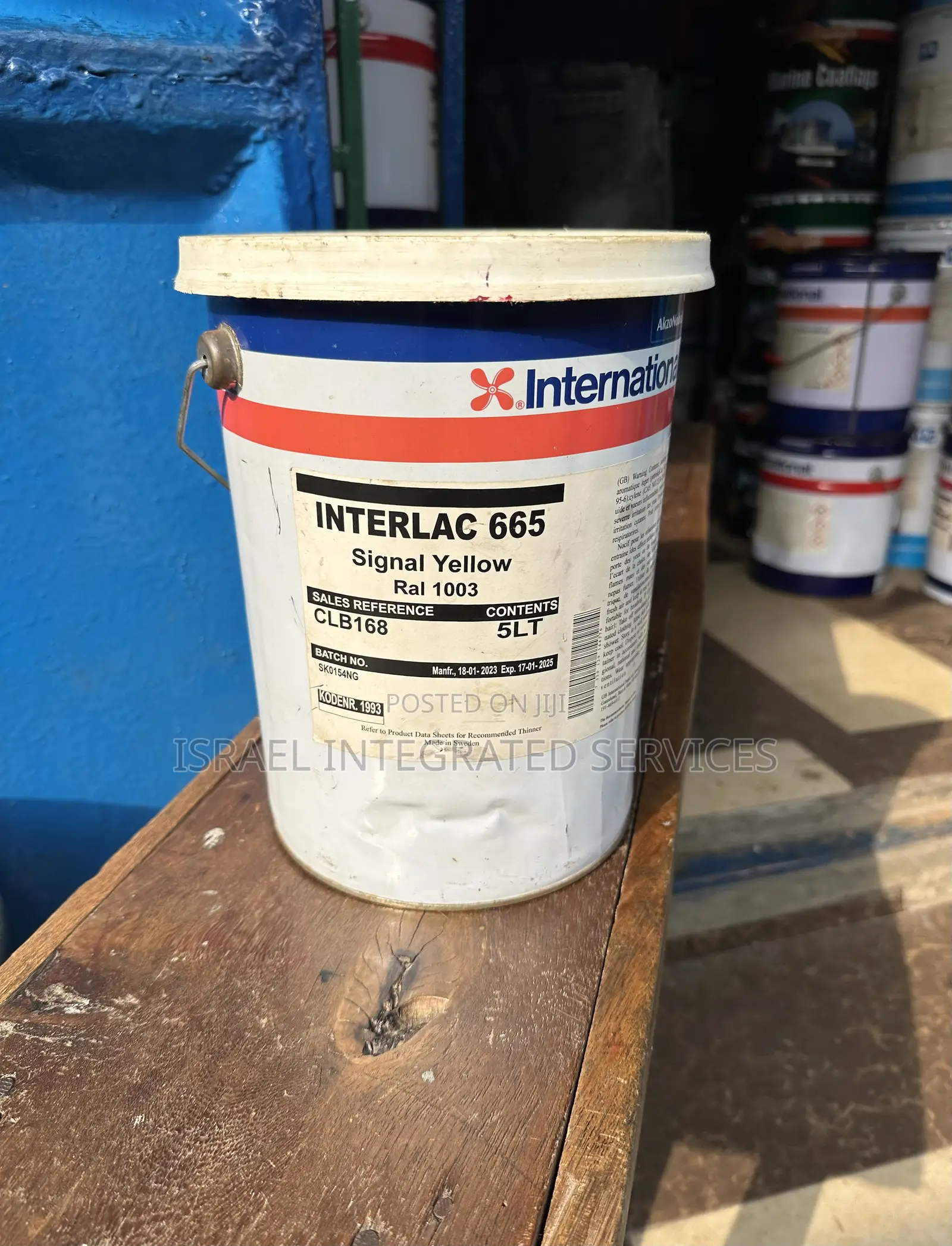 International Marine Paint Interlac 665 Signal Yellow 5lt
