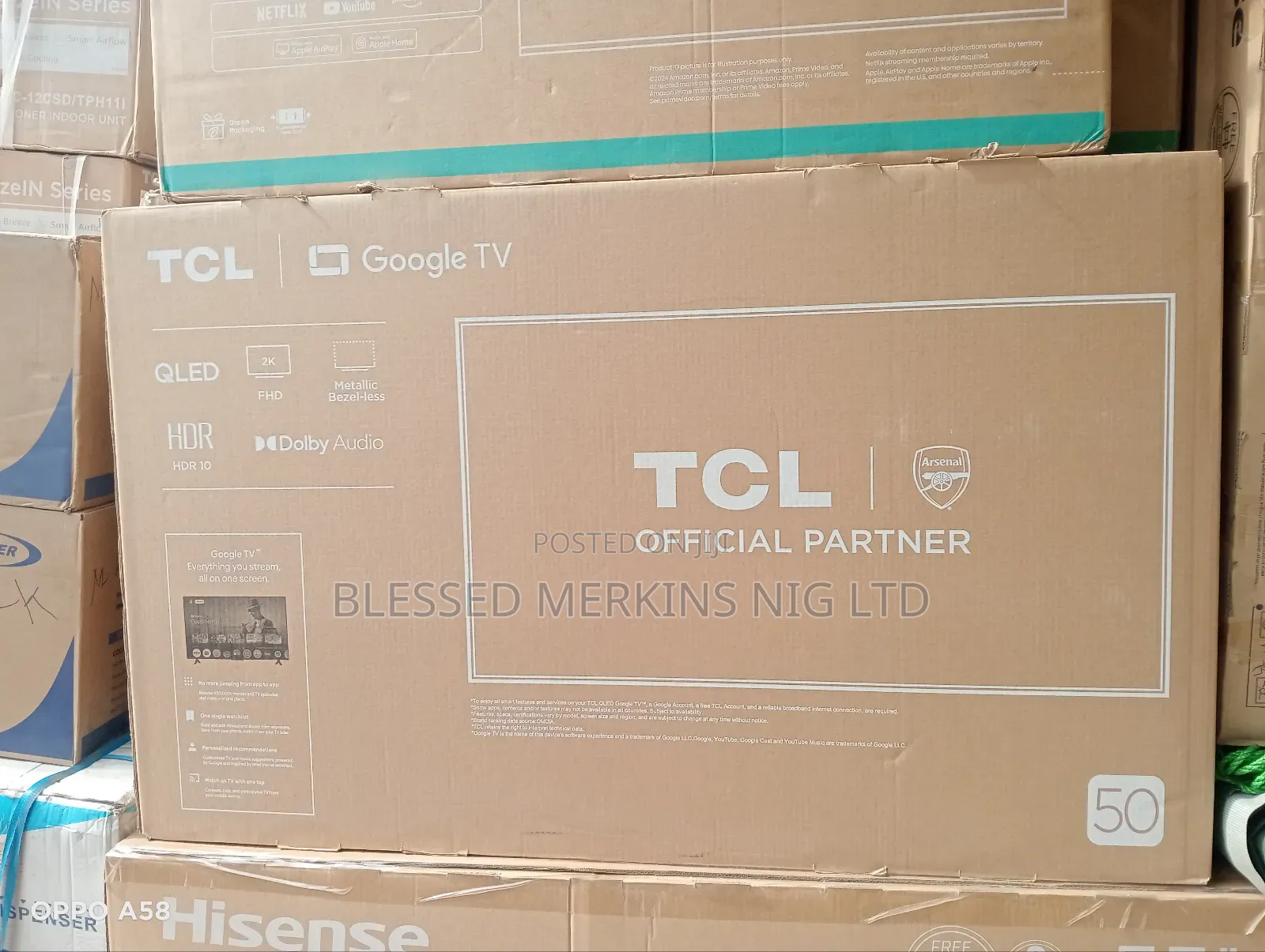 TCL 50" Qled Google Television