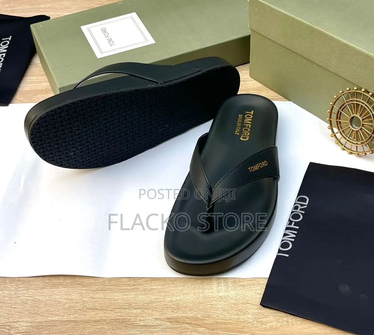 Original Tom Ford Leather Slippers