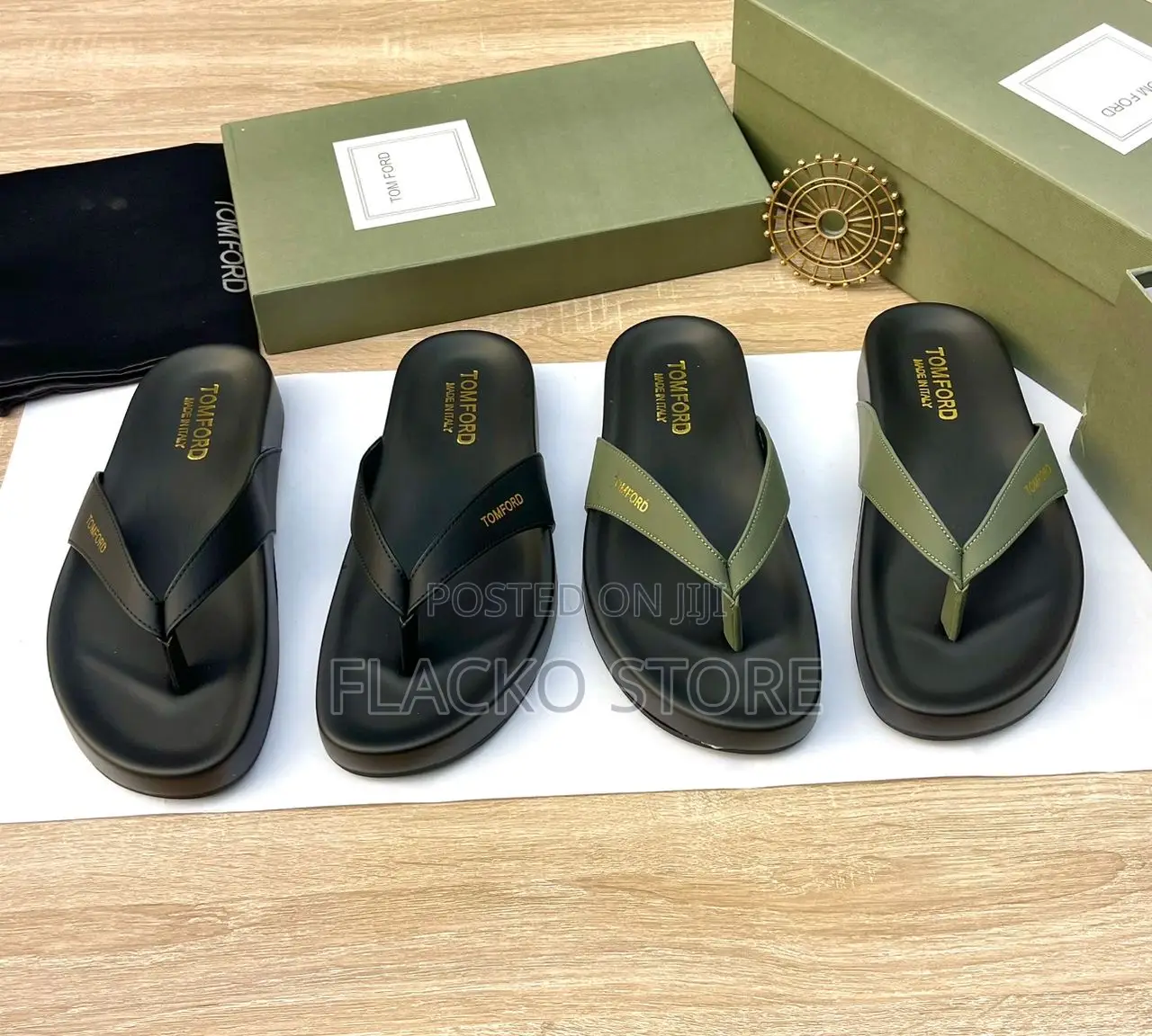 Original Tom Ford Leather Slippers
