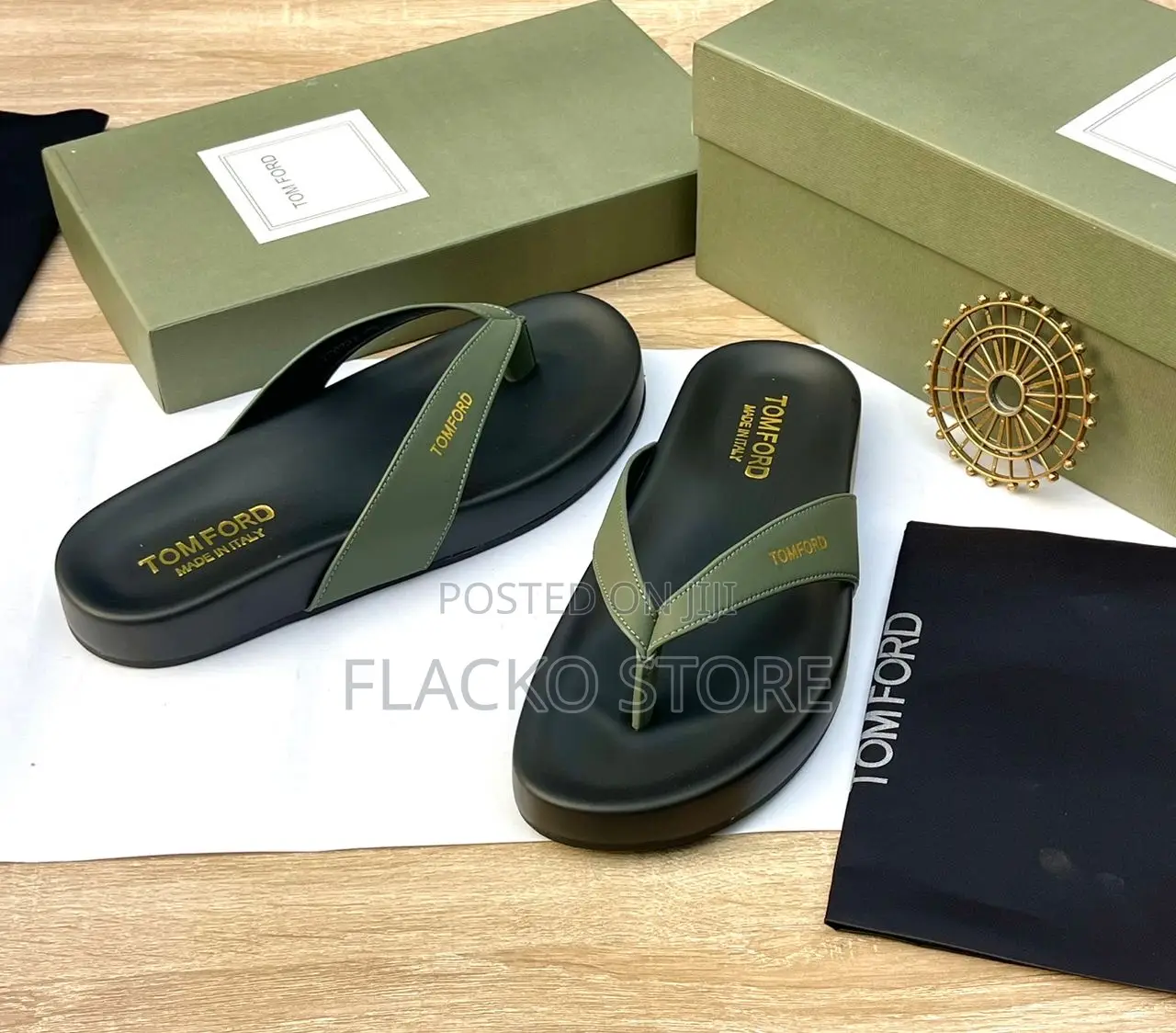 Original Tom Ford Leather Slippers