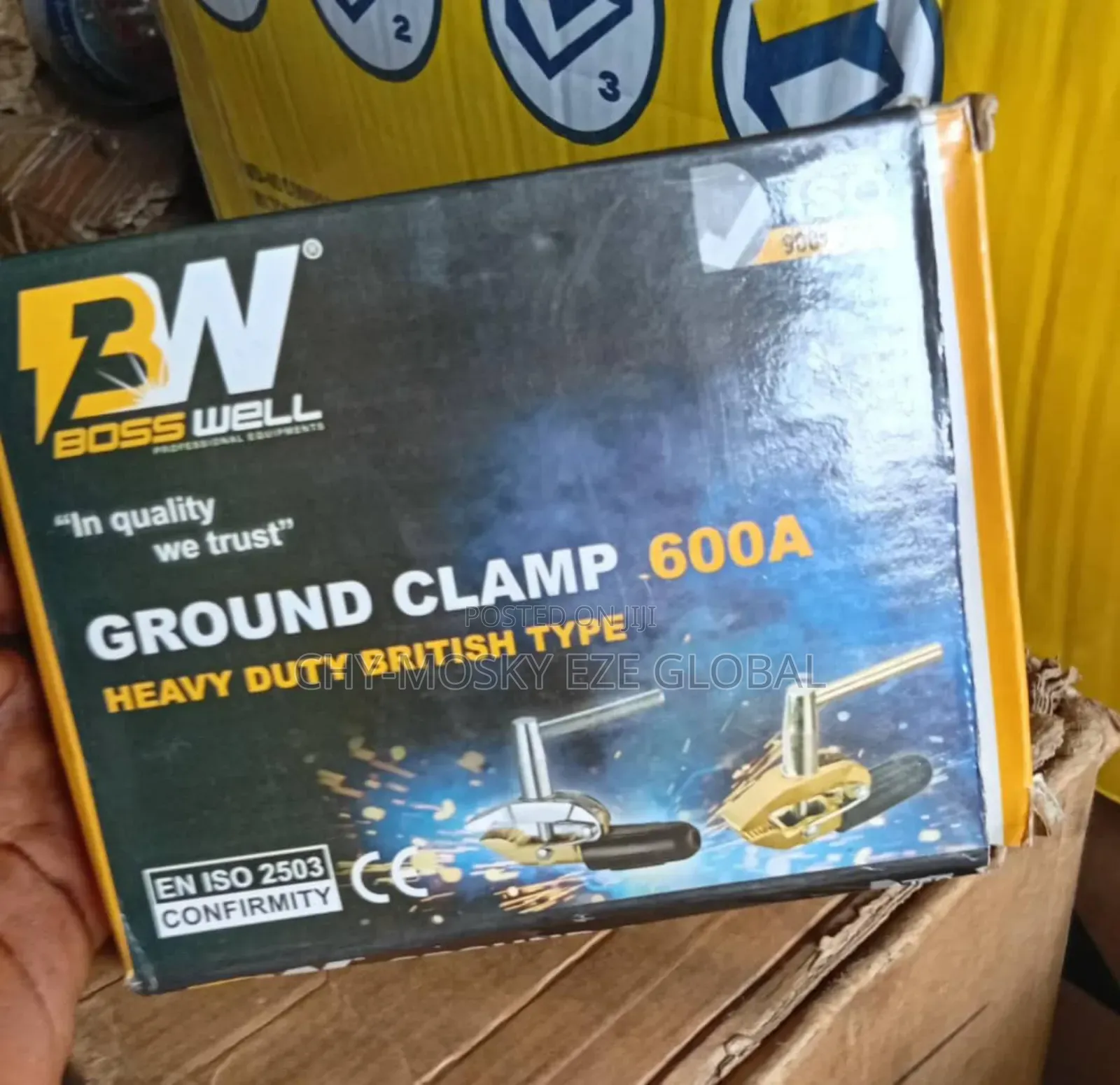Brass Crocodile Earth Ground Clamp (600a)