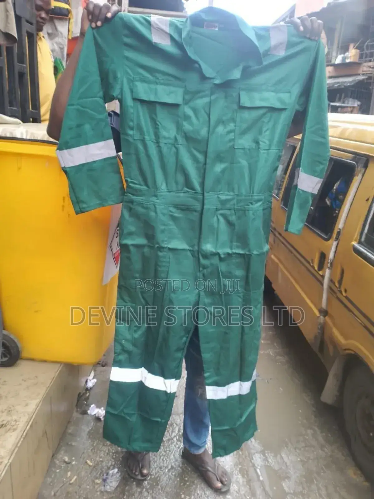 Green Safety Coverall