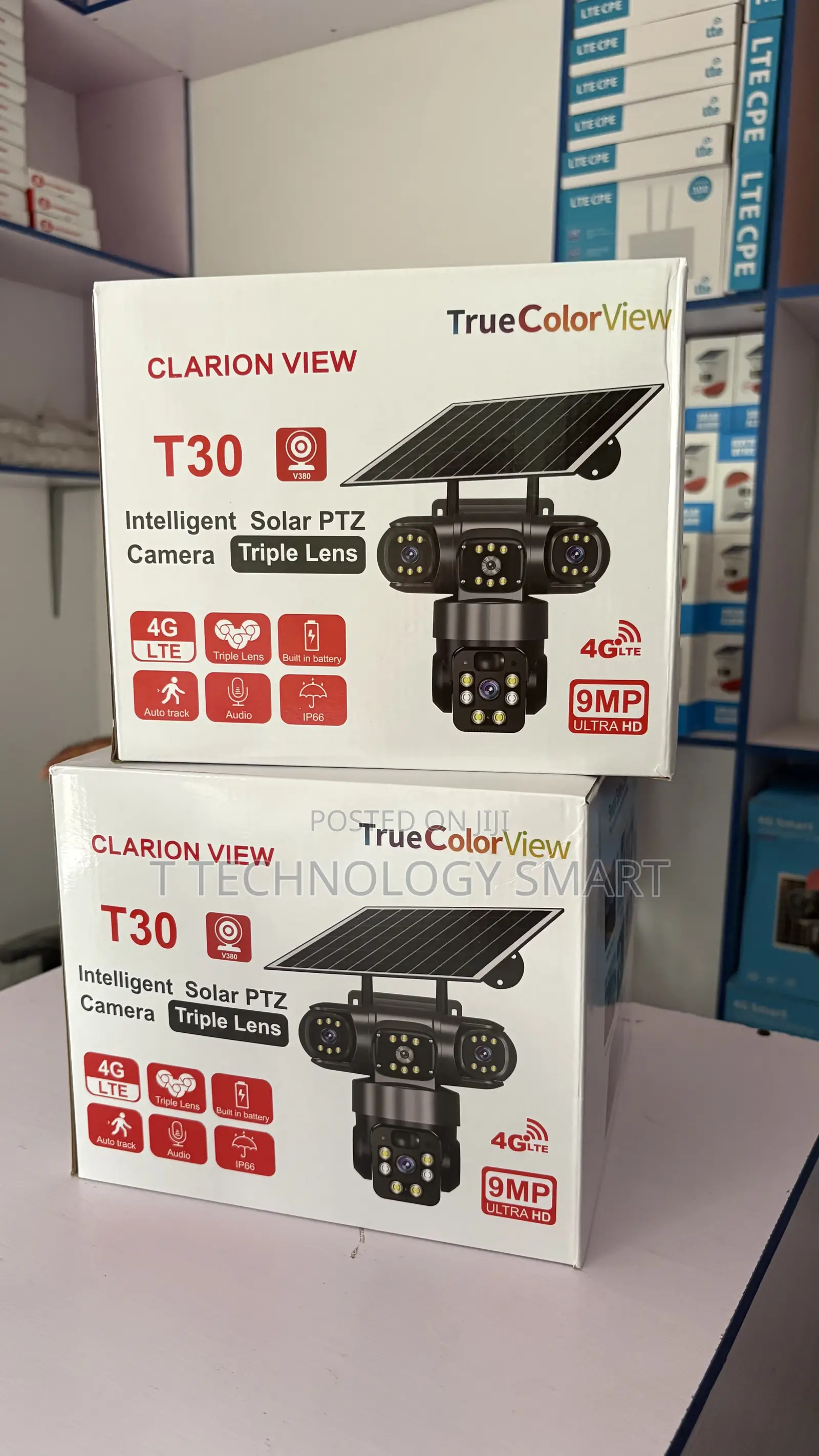 Intelligent Solar PTZ Triple Lens 4g Lite Built in Battery