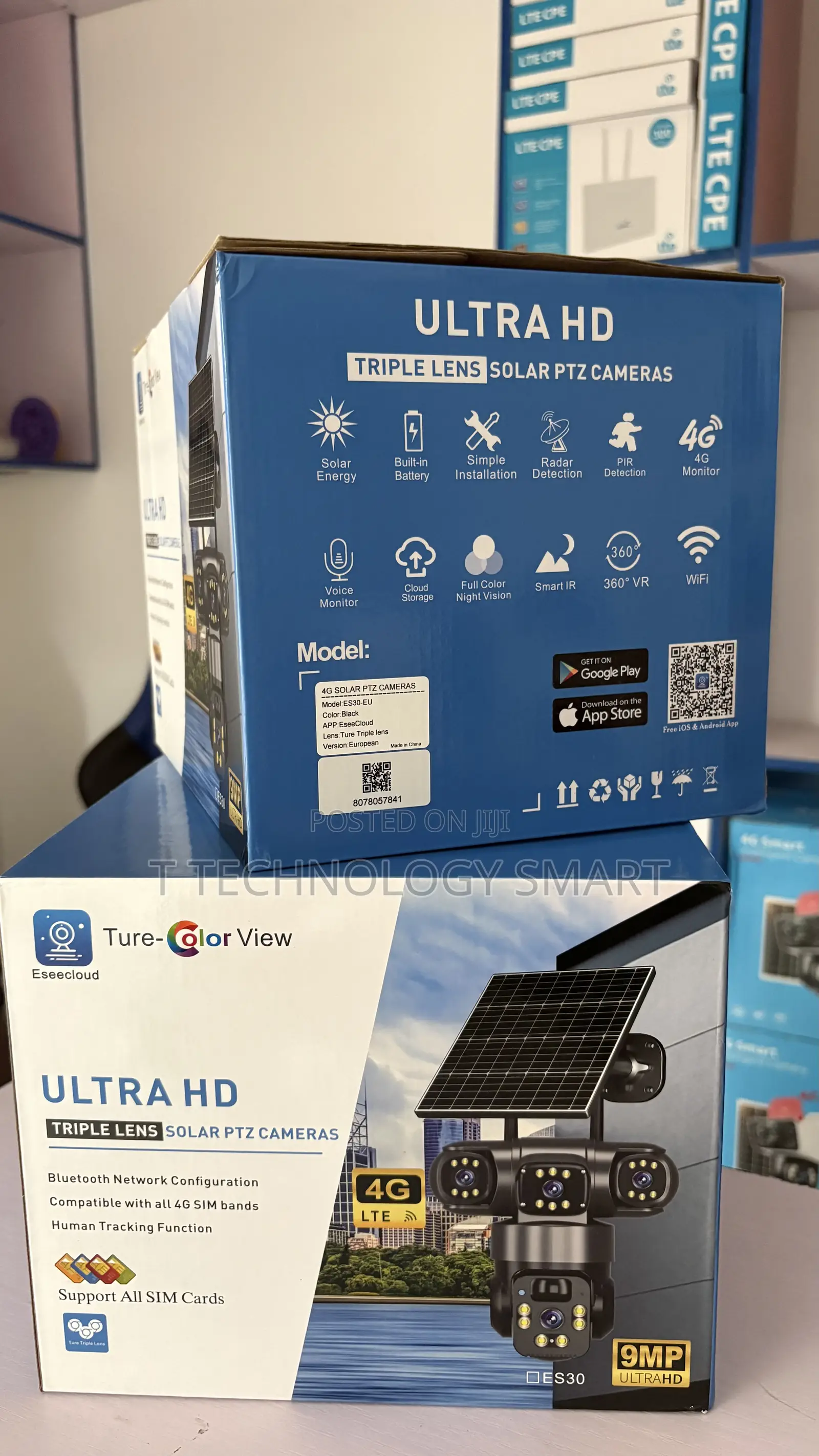 Ultra Hd Triple Lens Solar PTZ